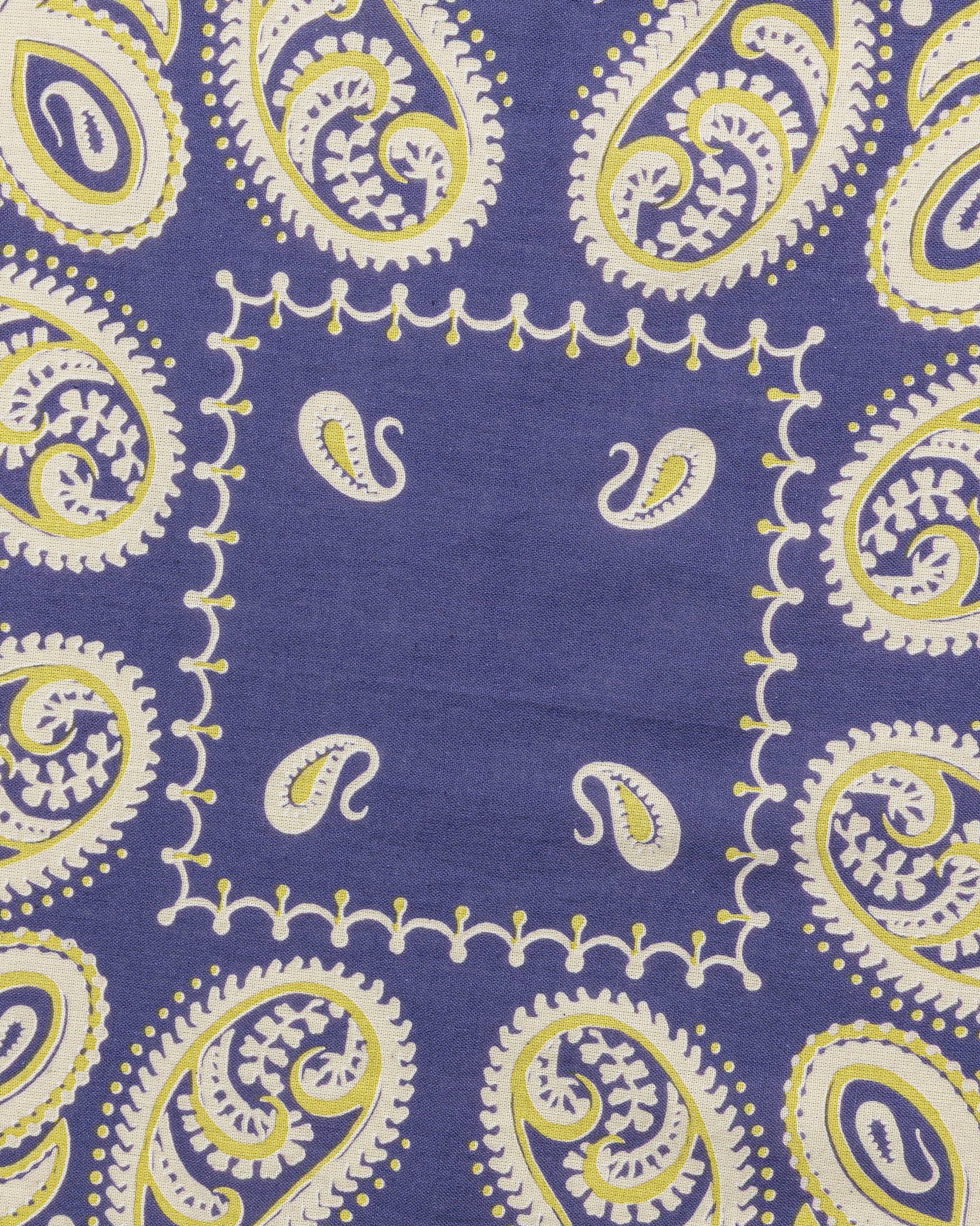 Fastcolor Selvedge Bandanna (SAMBO Paisley) 20x20 - Purple - Image 4