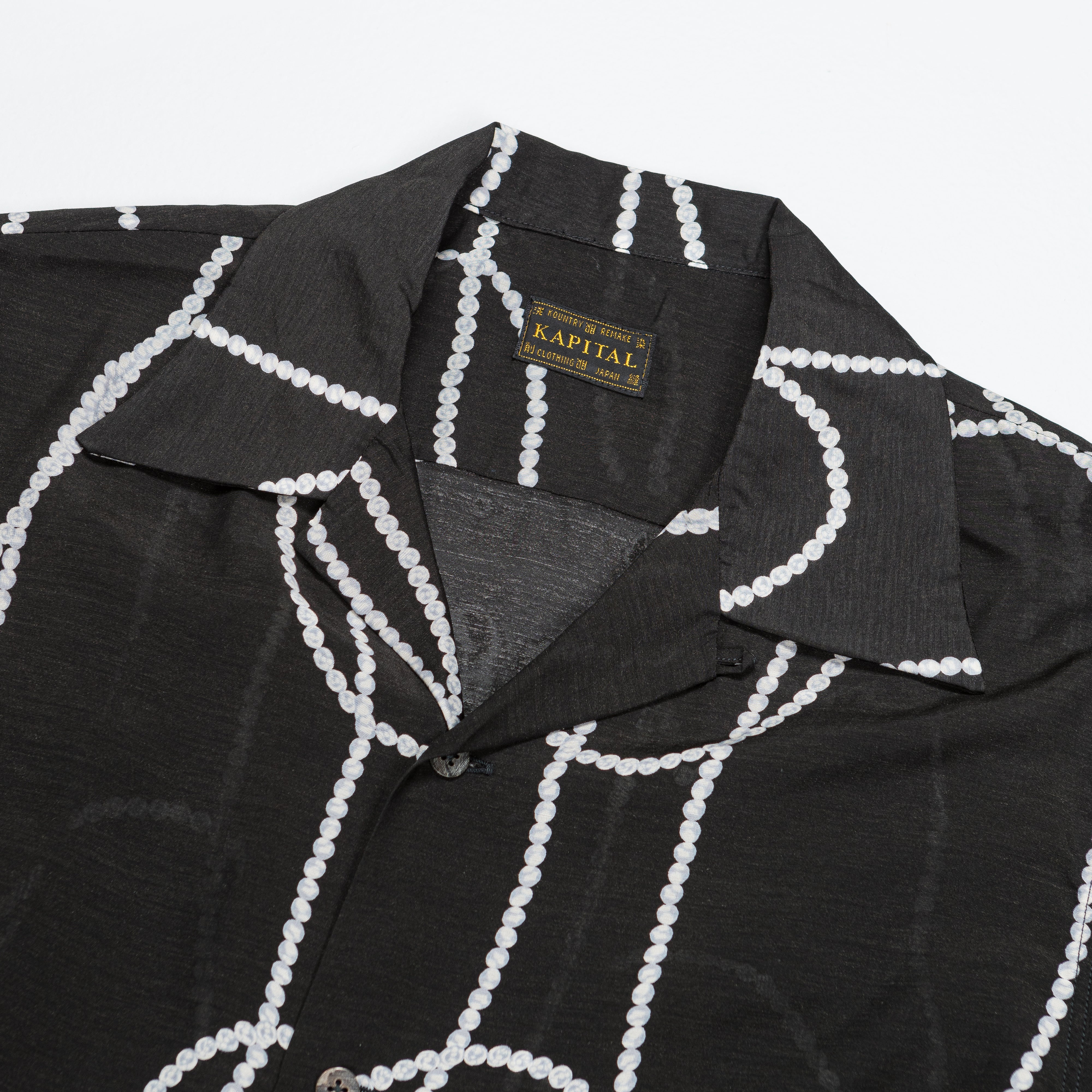 Silk Rayon PEARL-KATABIRA Aloha - Black - Image 3