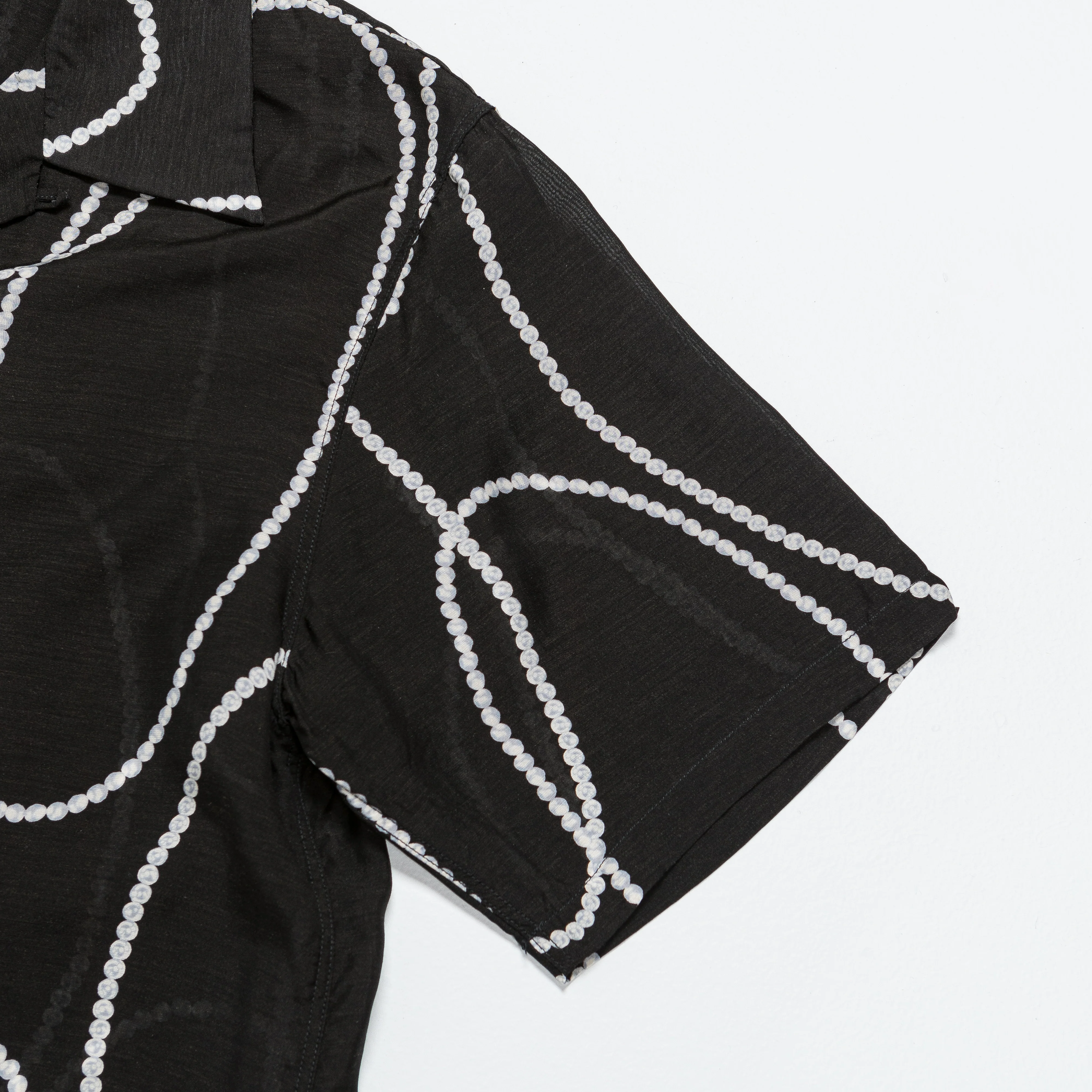 Silk Rayon PEARL-KATABIRA Aloha - Black - Image 4