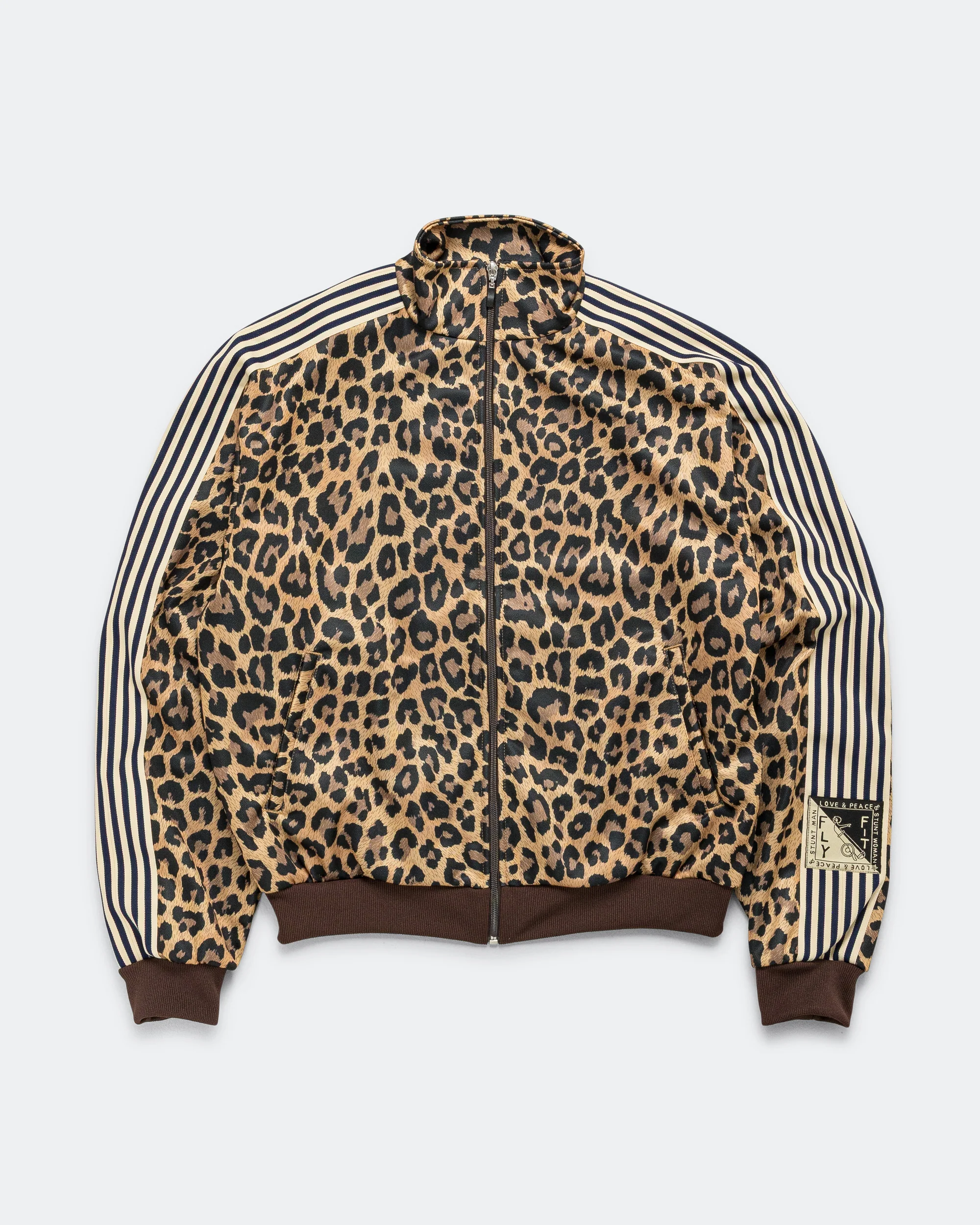 Smooth Jersey Leopard STANTMAN & WOMAN Track JKT - Brown