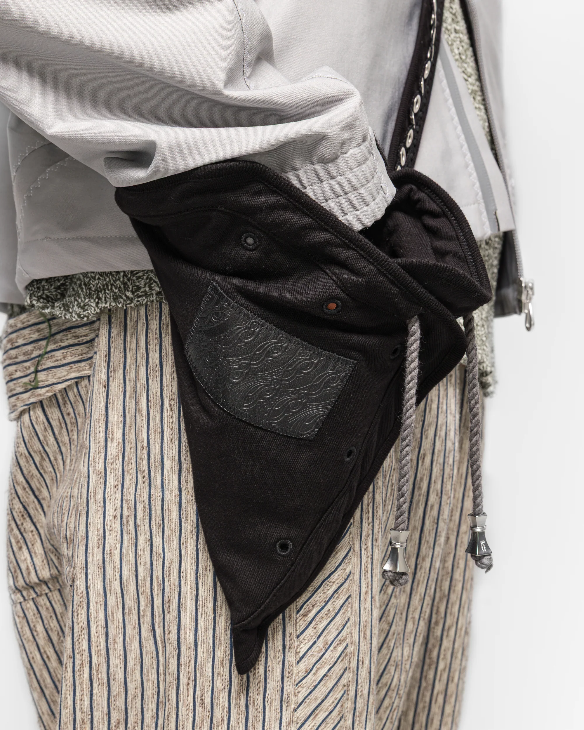 Hatha Jersey Bag - Black Heavy Jersey - Image 6