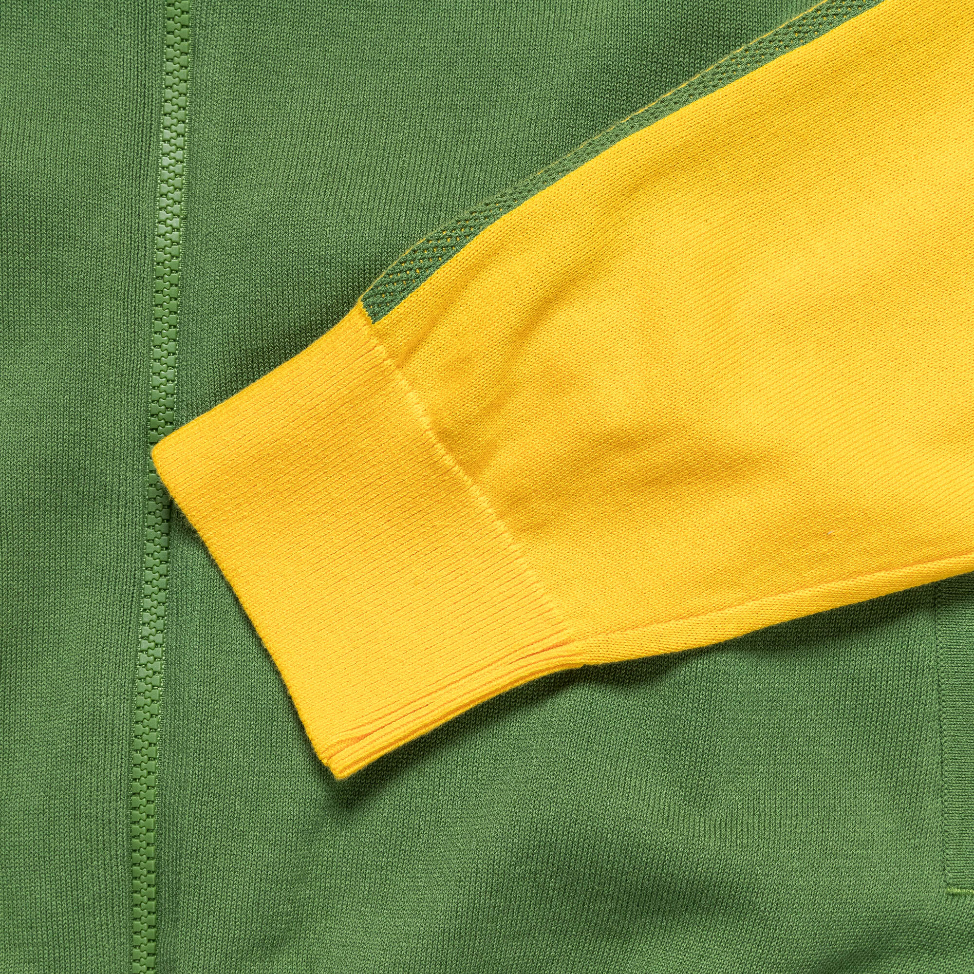 Knit Track Top x Wales Bonner - Bold Gold/Crew Green - Image 4