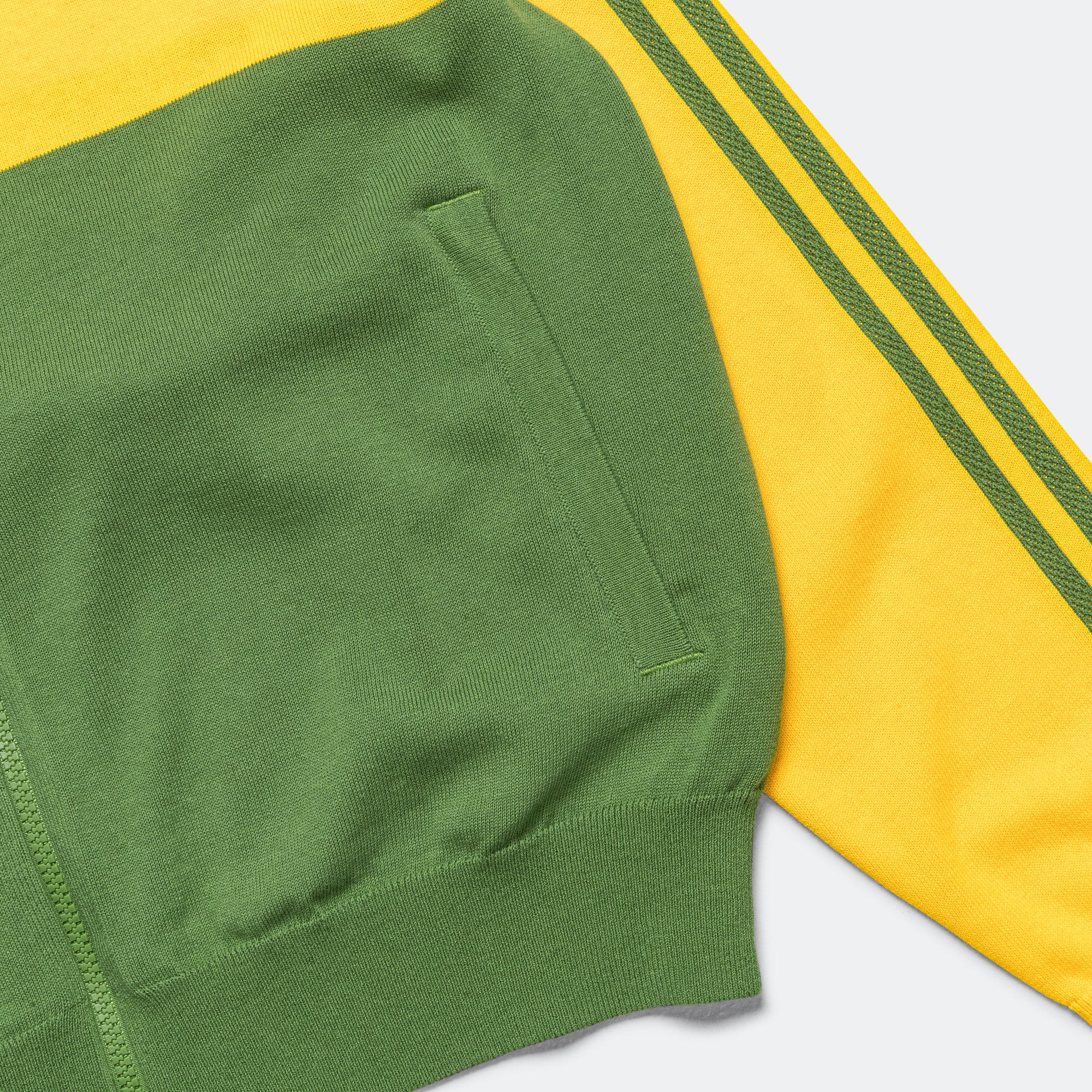 Knit Track Top x Wales Bonner - Bold Gold/Crew Green - Image 5