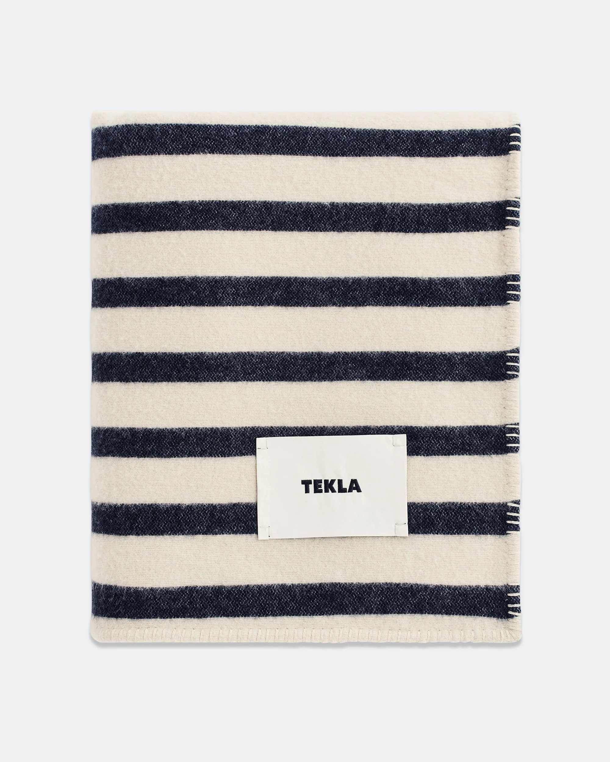 Lambswool Blanket - Magpie Stripes - Image 3