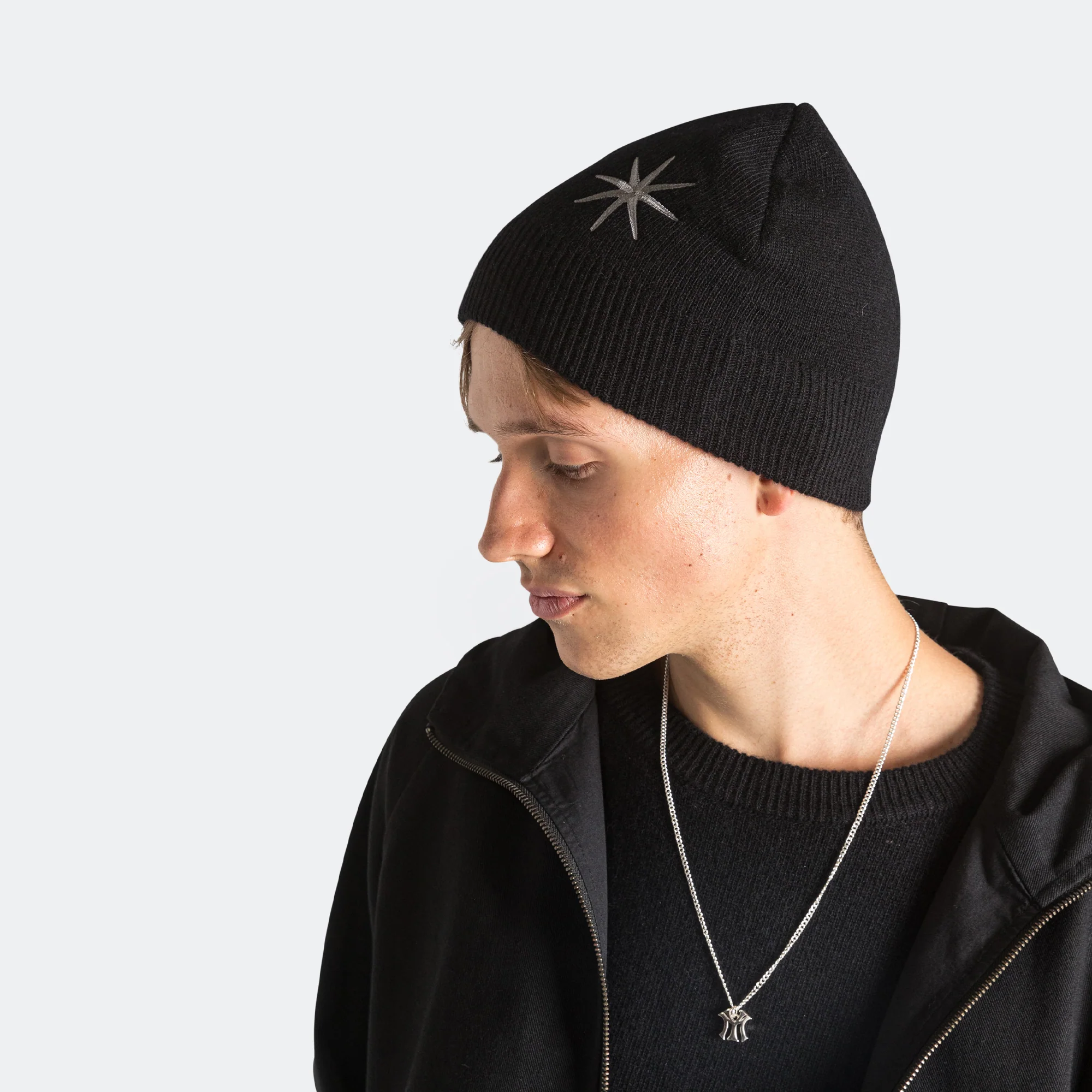 Lambswool Toque - Black - Image 2