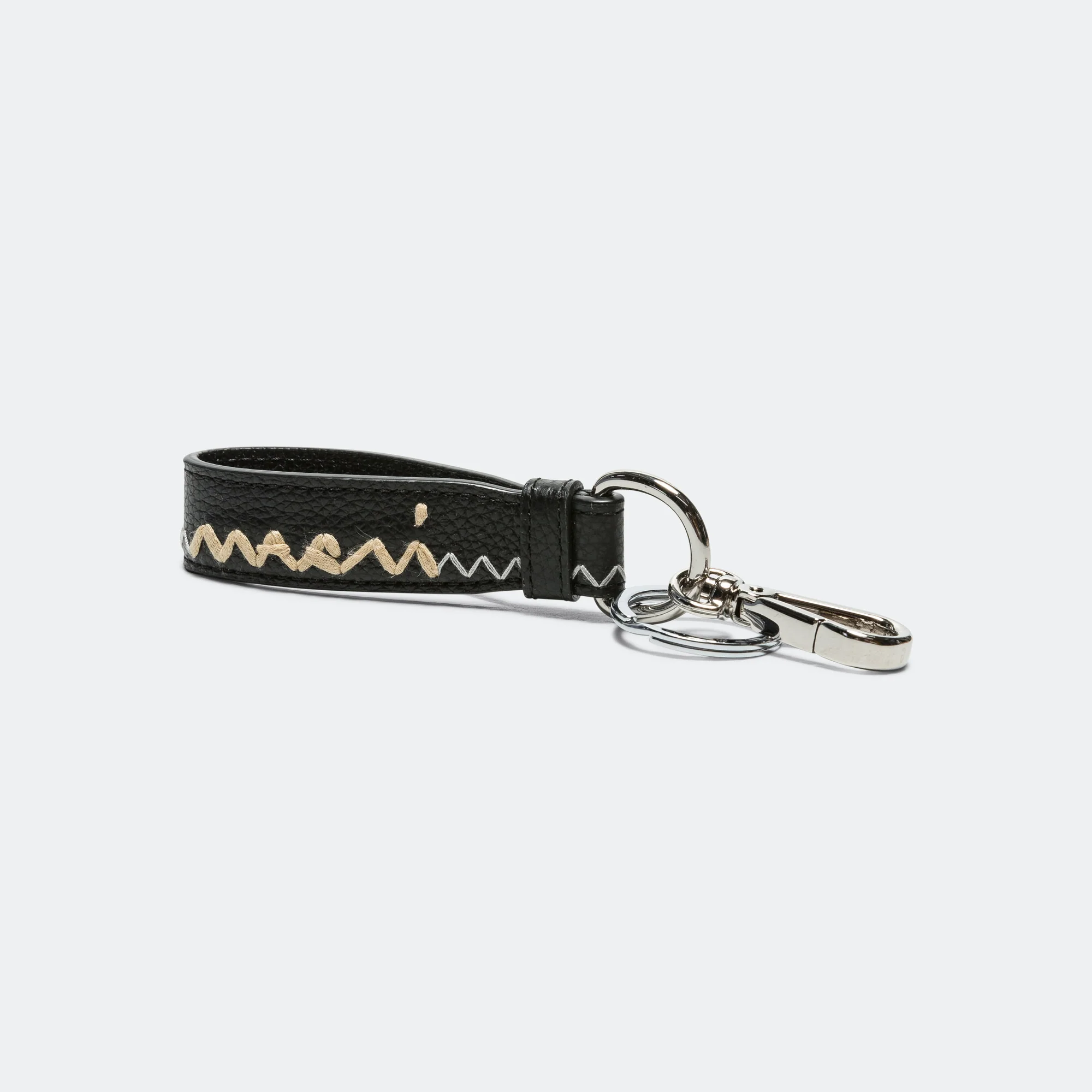 Leather Keyring - Black