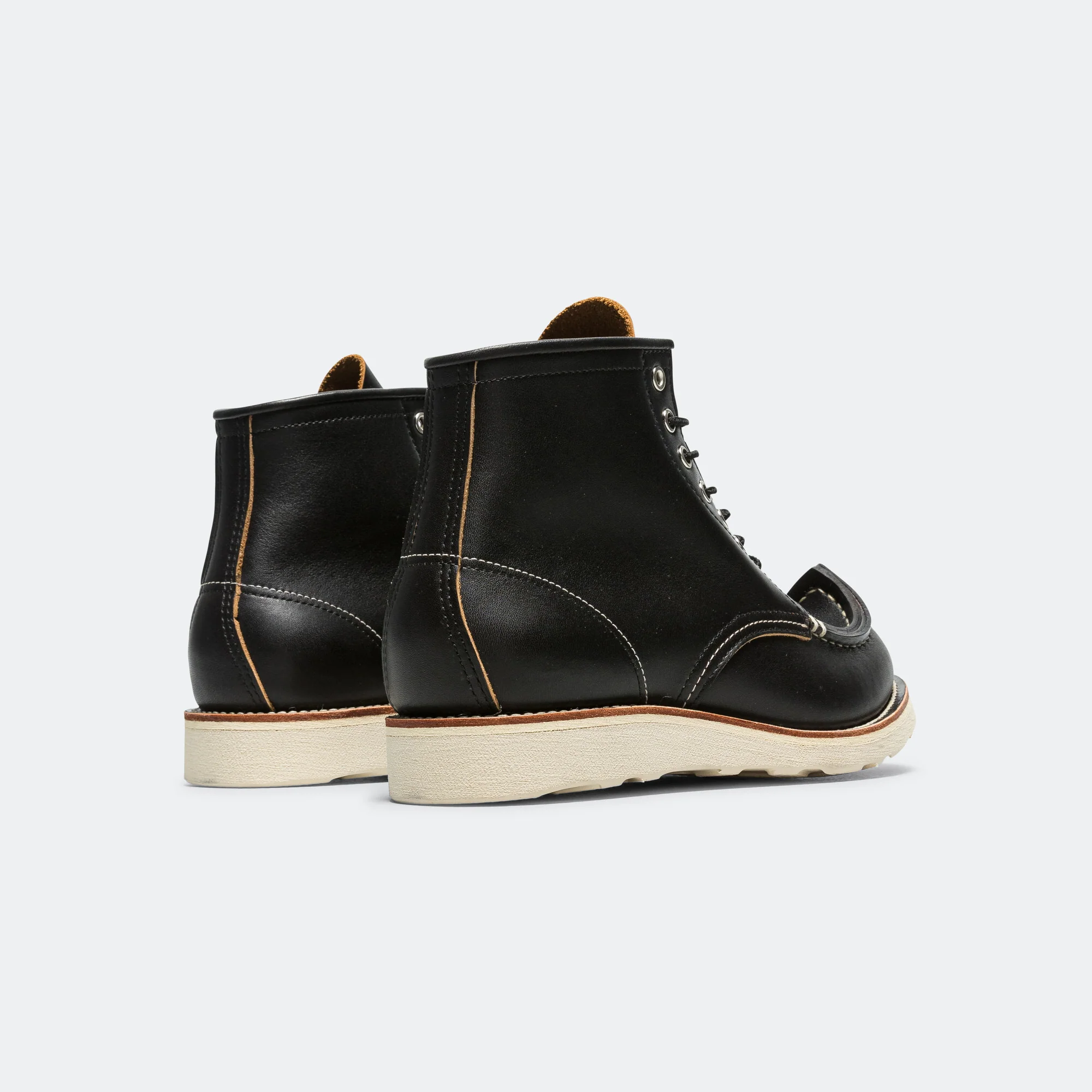 Leather TIBETAN Work Boots - Black - Image 3