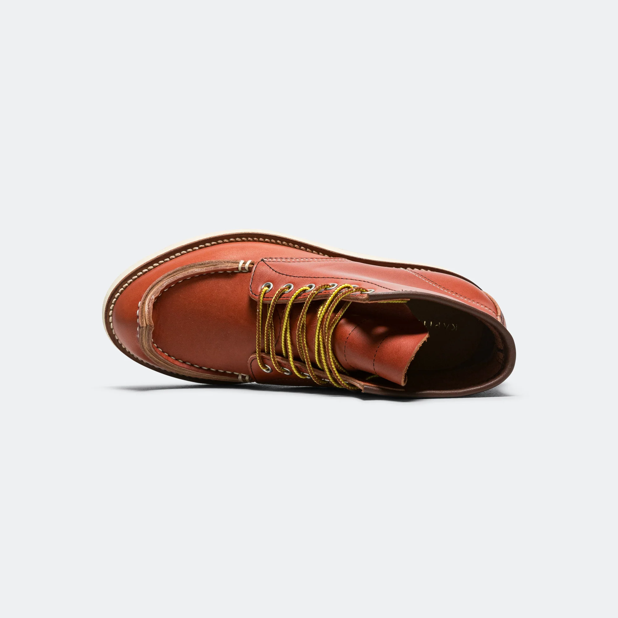 Leather TIBETAN Work Boots - RedBrown - Image 4