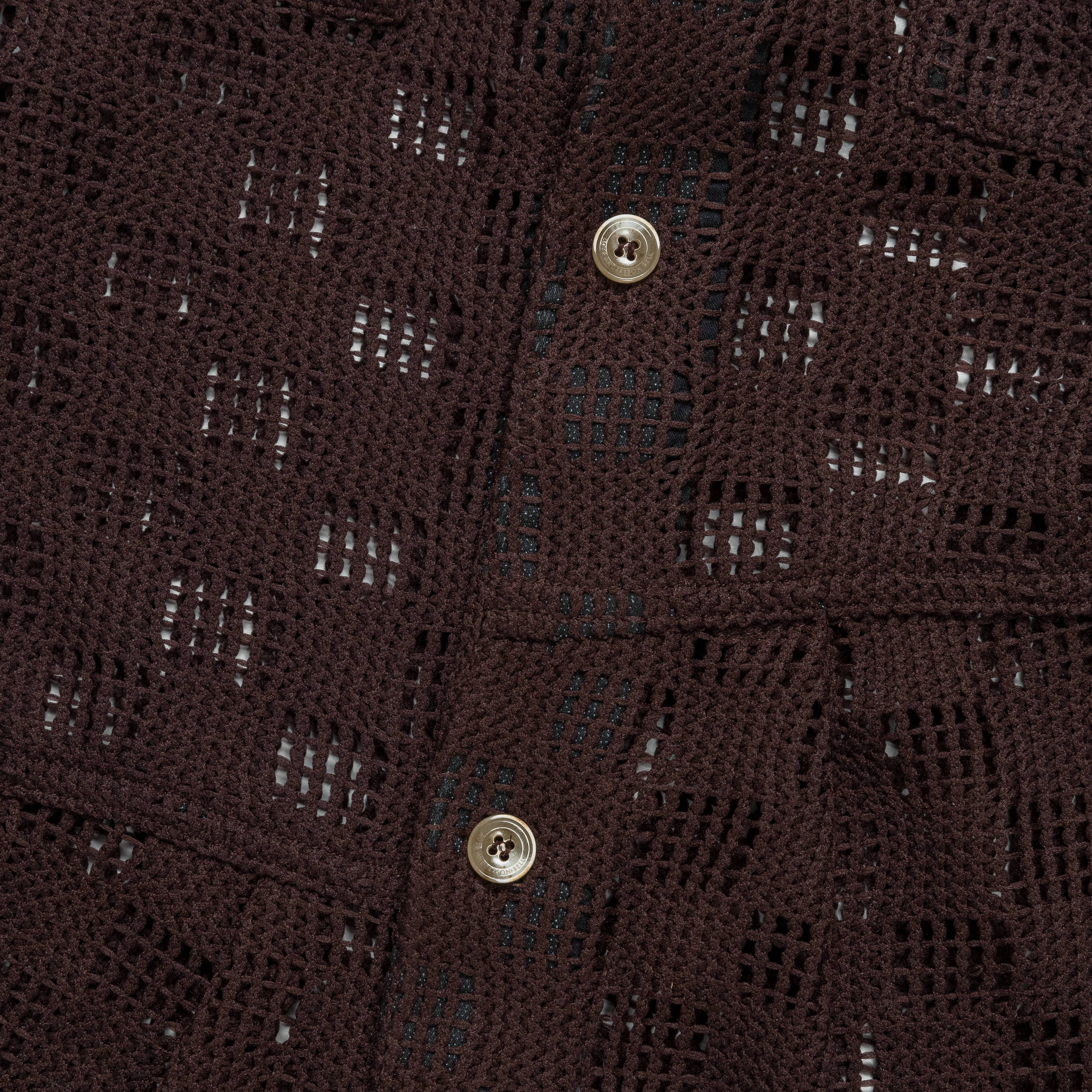 Letto Knitted SS Shirt - Brown - Image 5