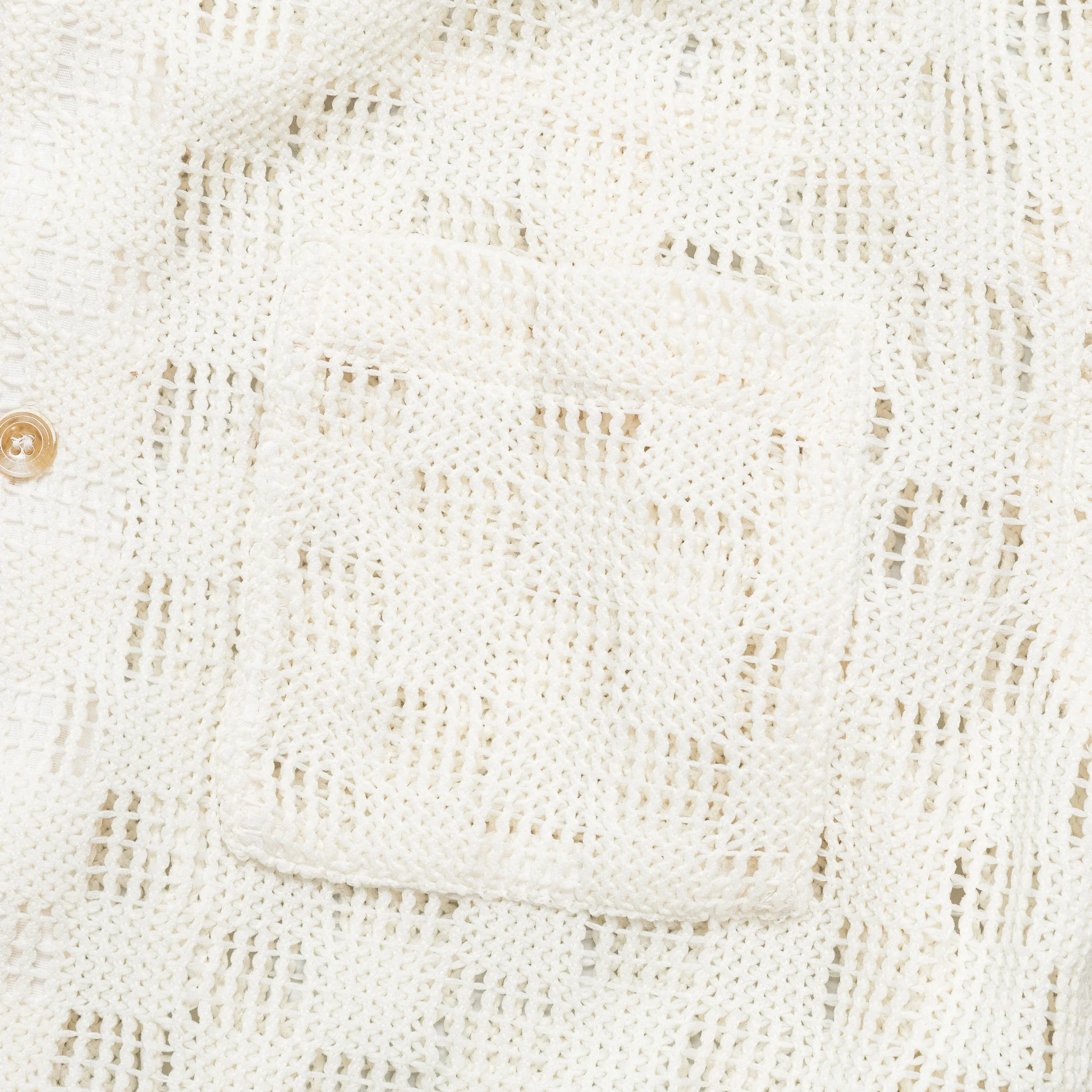 Letto Knitted SS Shirt - Ecru - Image 3