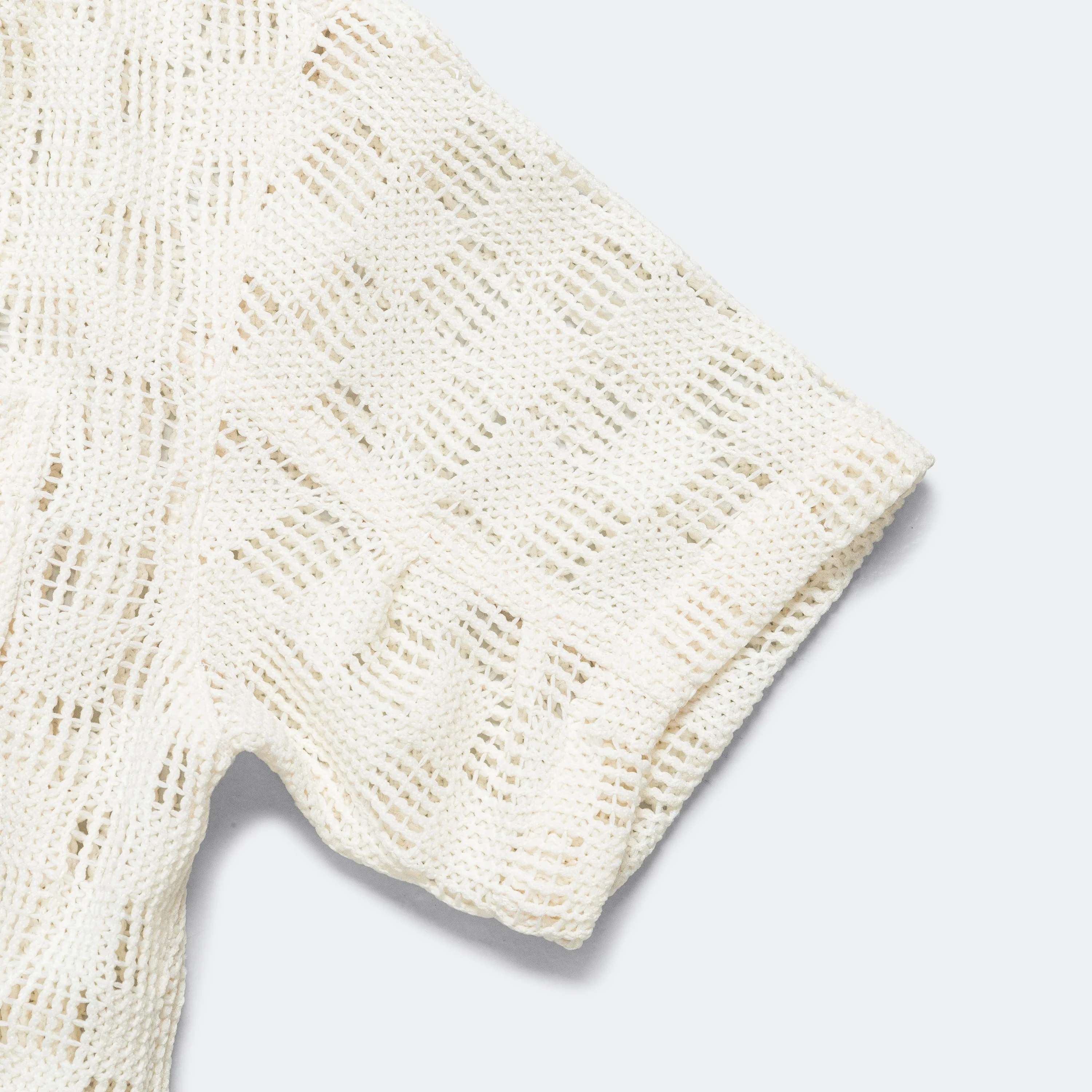 Letto Knitted SS Shirt - Ecru - Image 4