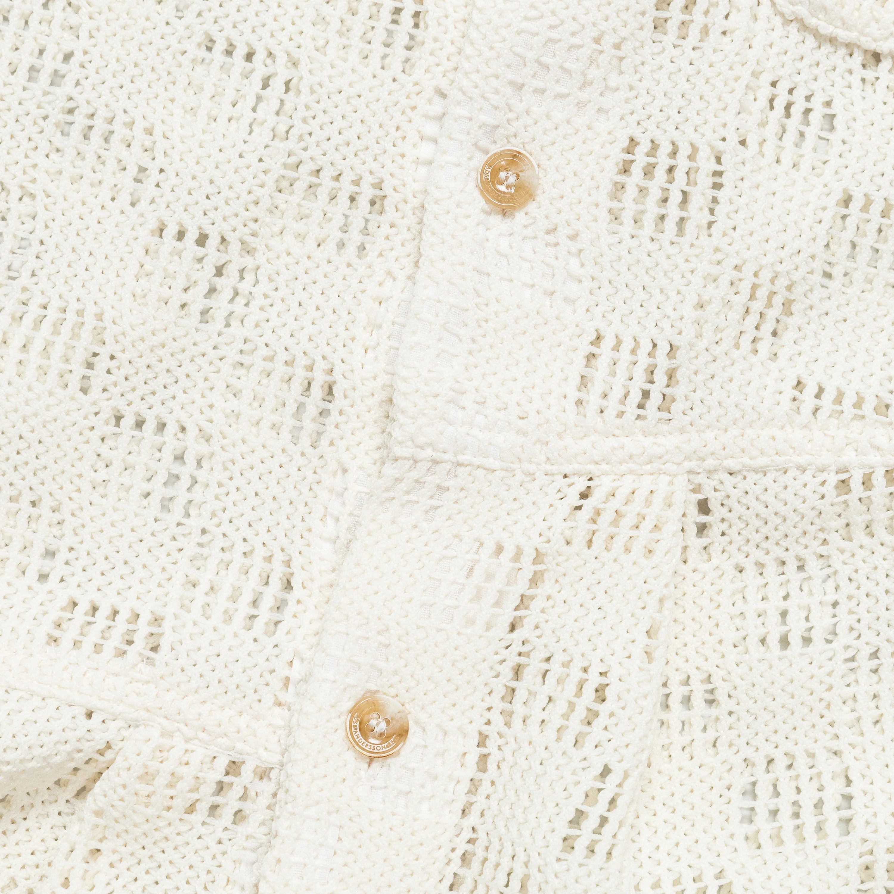 Letto Knitted SS Shirt - Ecru - Image 6