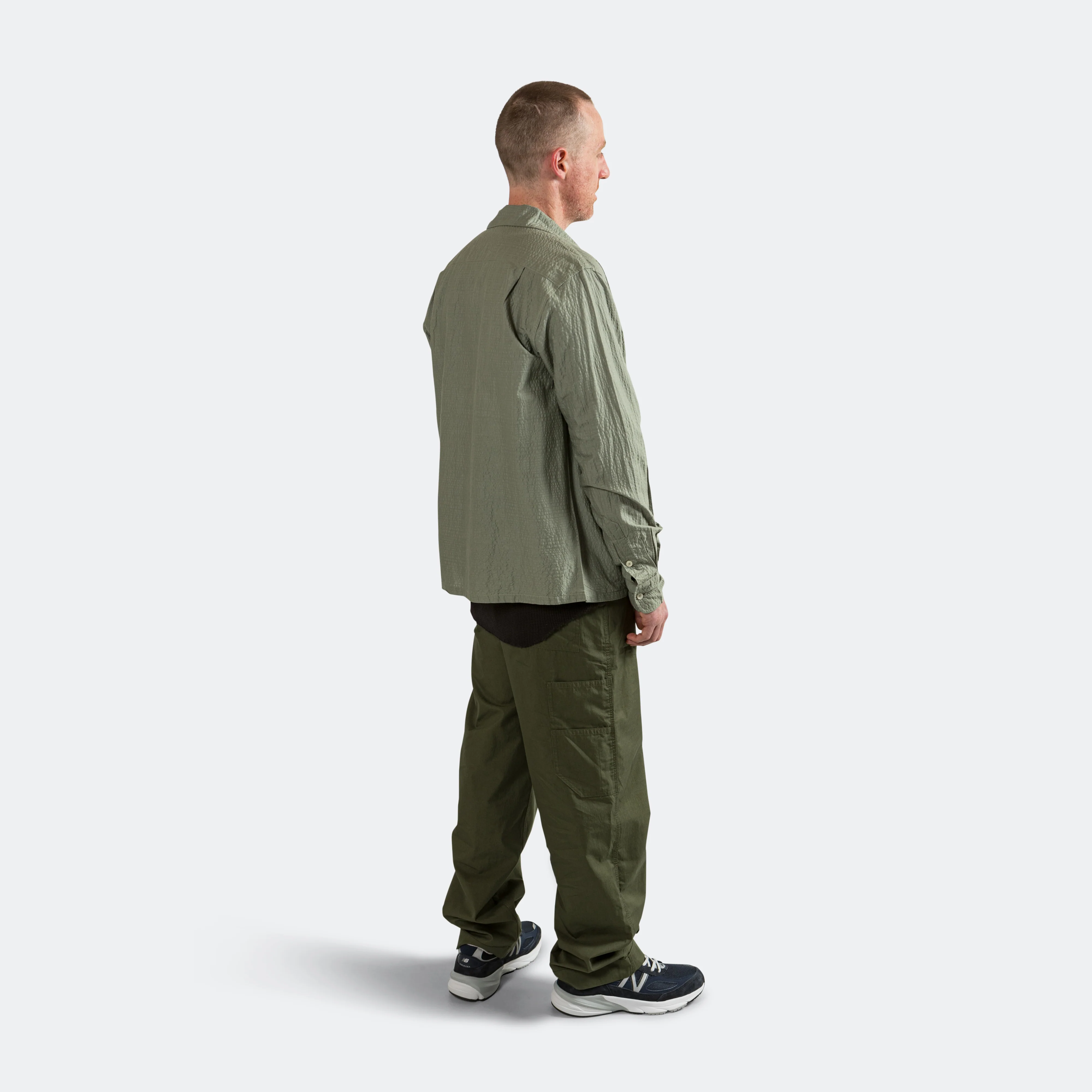 Camp Collar Shirt - Sage - Image 7