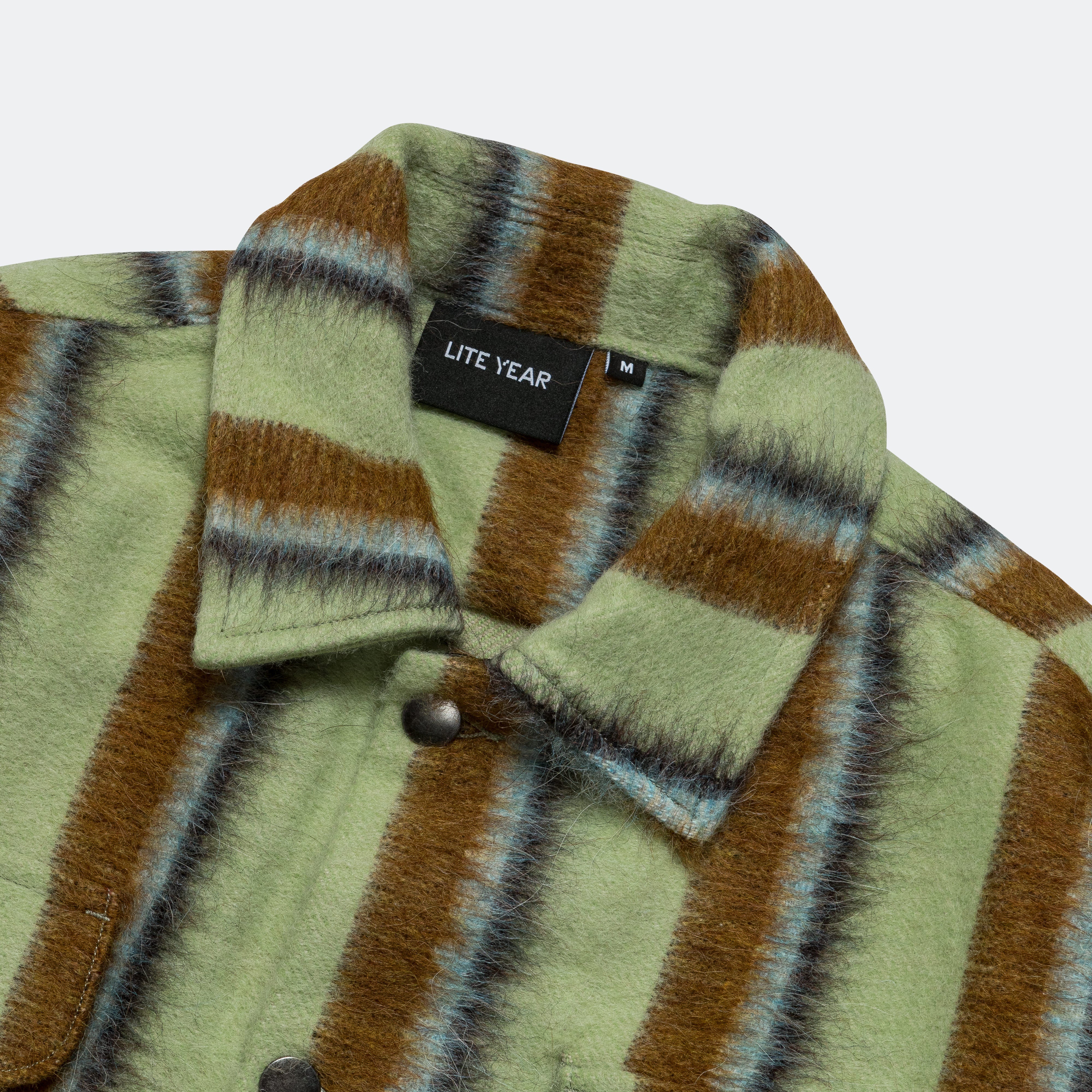 Work Jacket - Green Stripe - Image 3