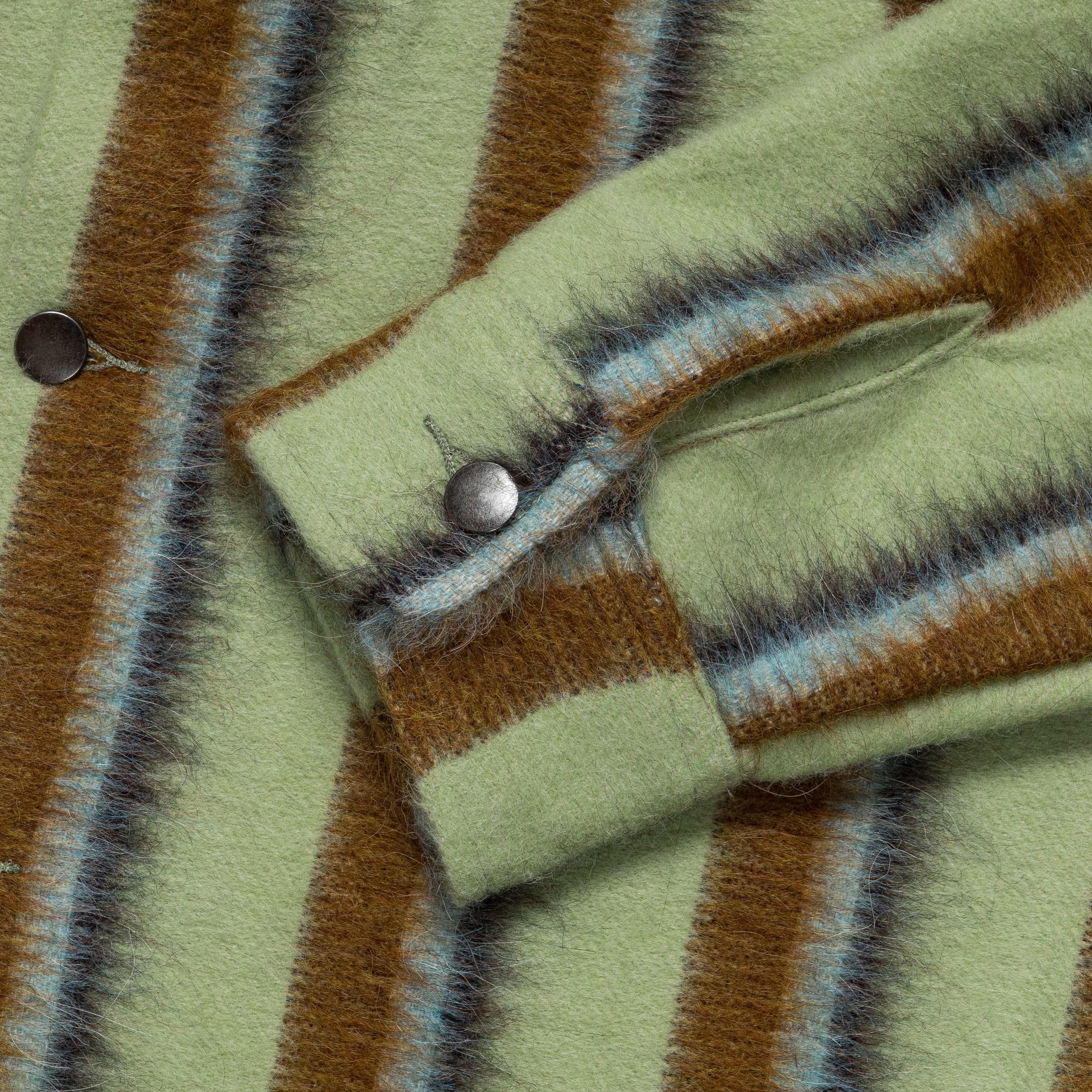 Work Jacket - Green Stripe - Image 4