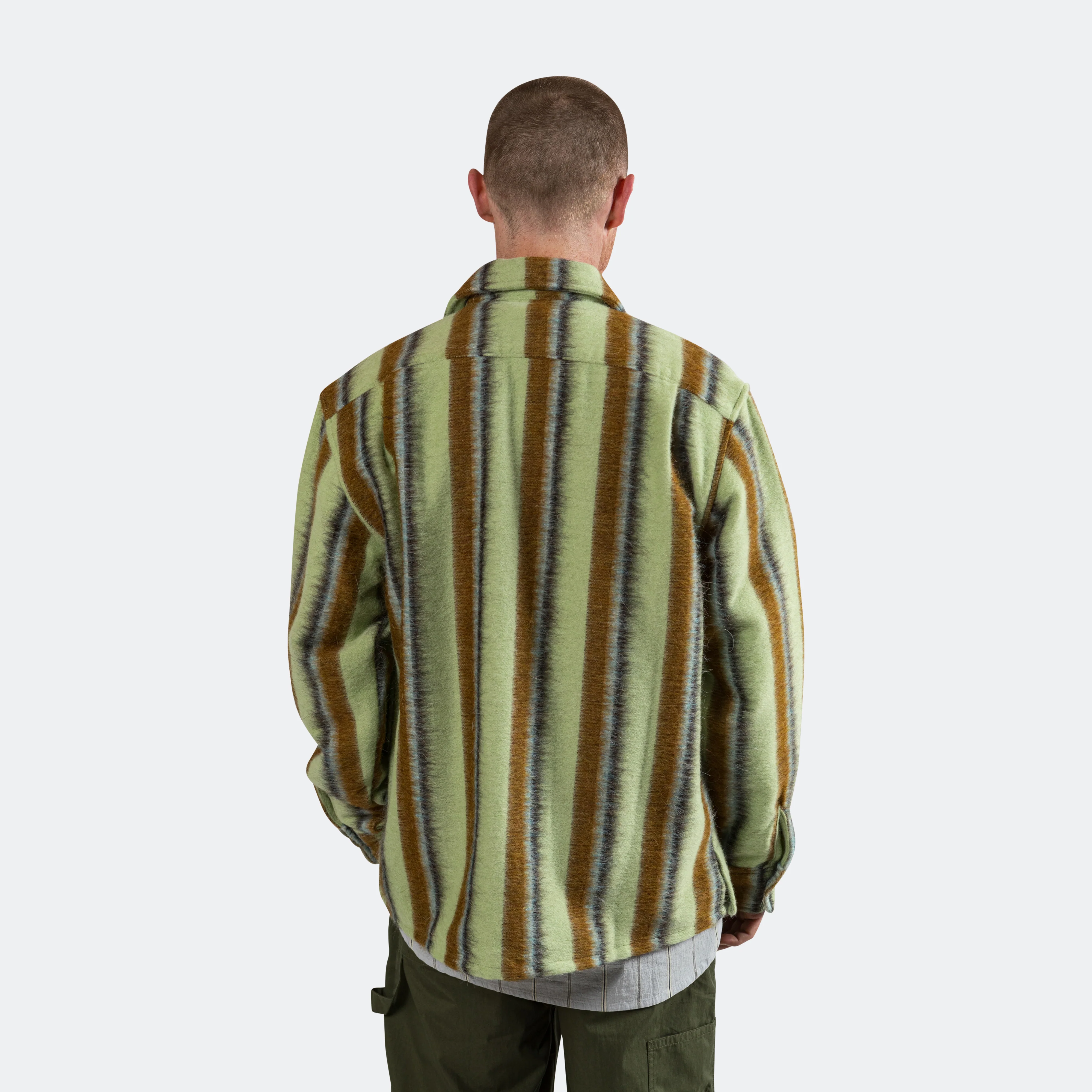 Work Jacket - Green Stripe - Image 7