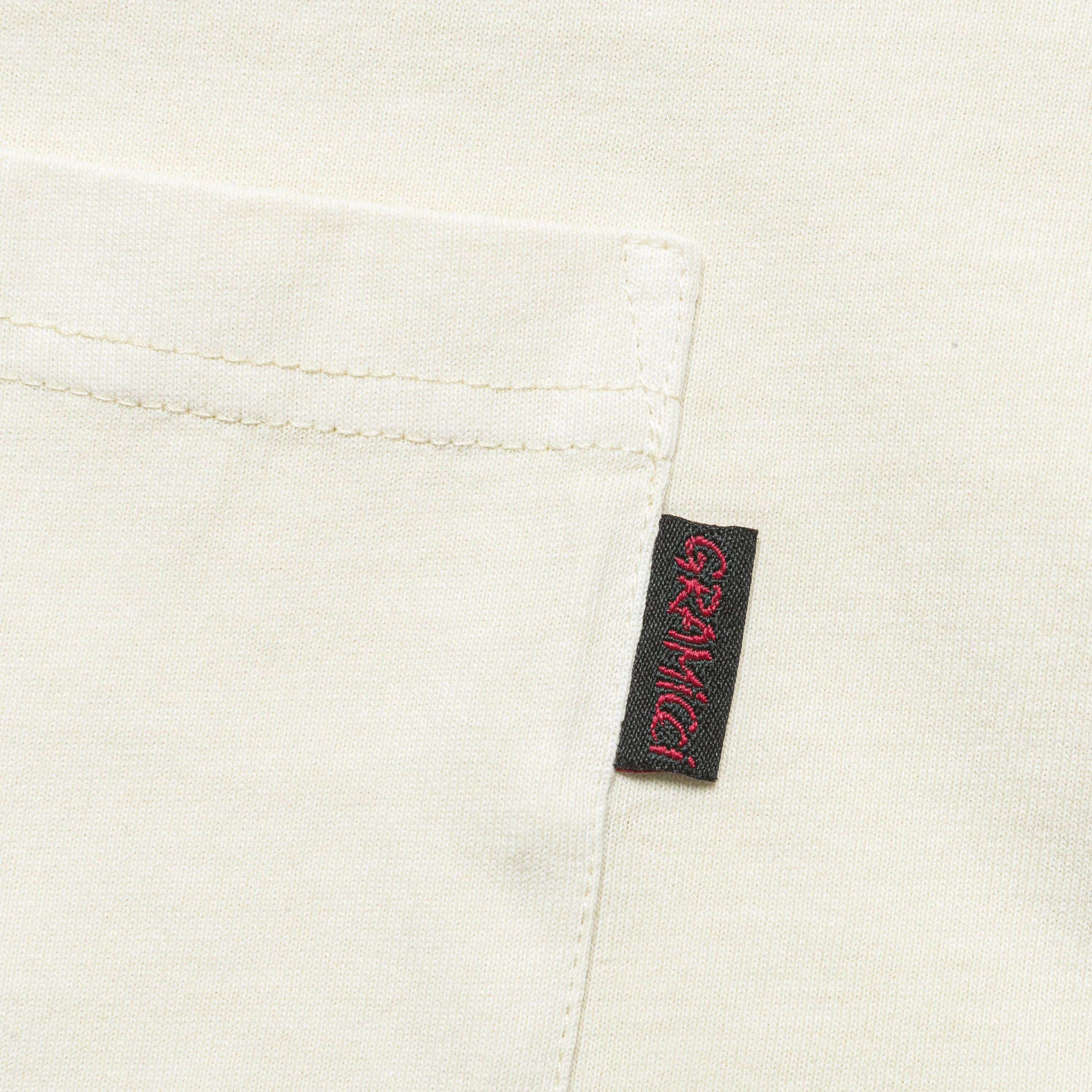 Long Sleeve Pocket Tee Pigment Dyed - Natural - Image 4