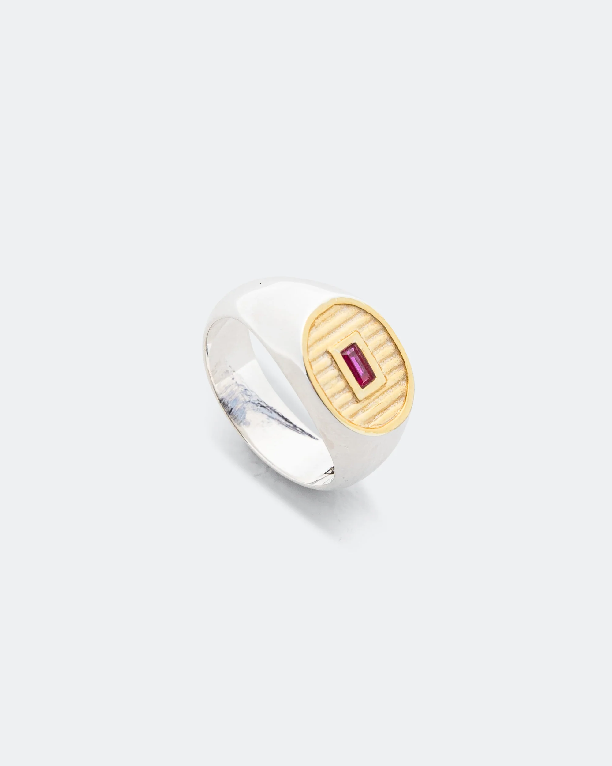 Sherman Signet - Ruby/14k Gold-925 Silver - Image 4