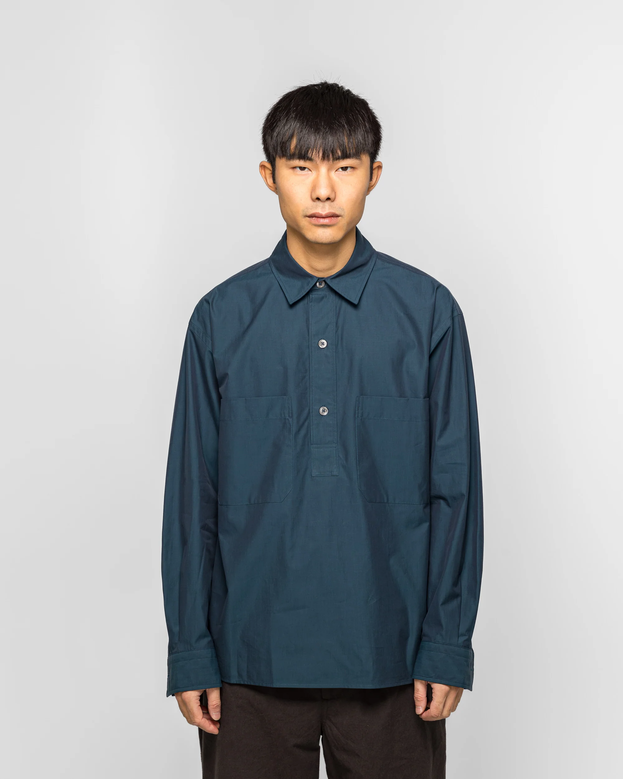 Archive Overhead Shirt - Marine Yarn Dye Cotton - Image 2