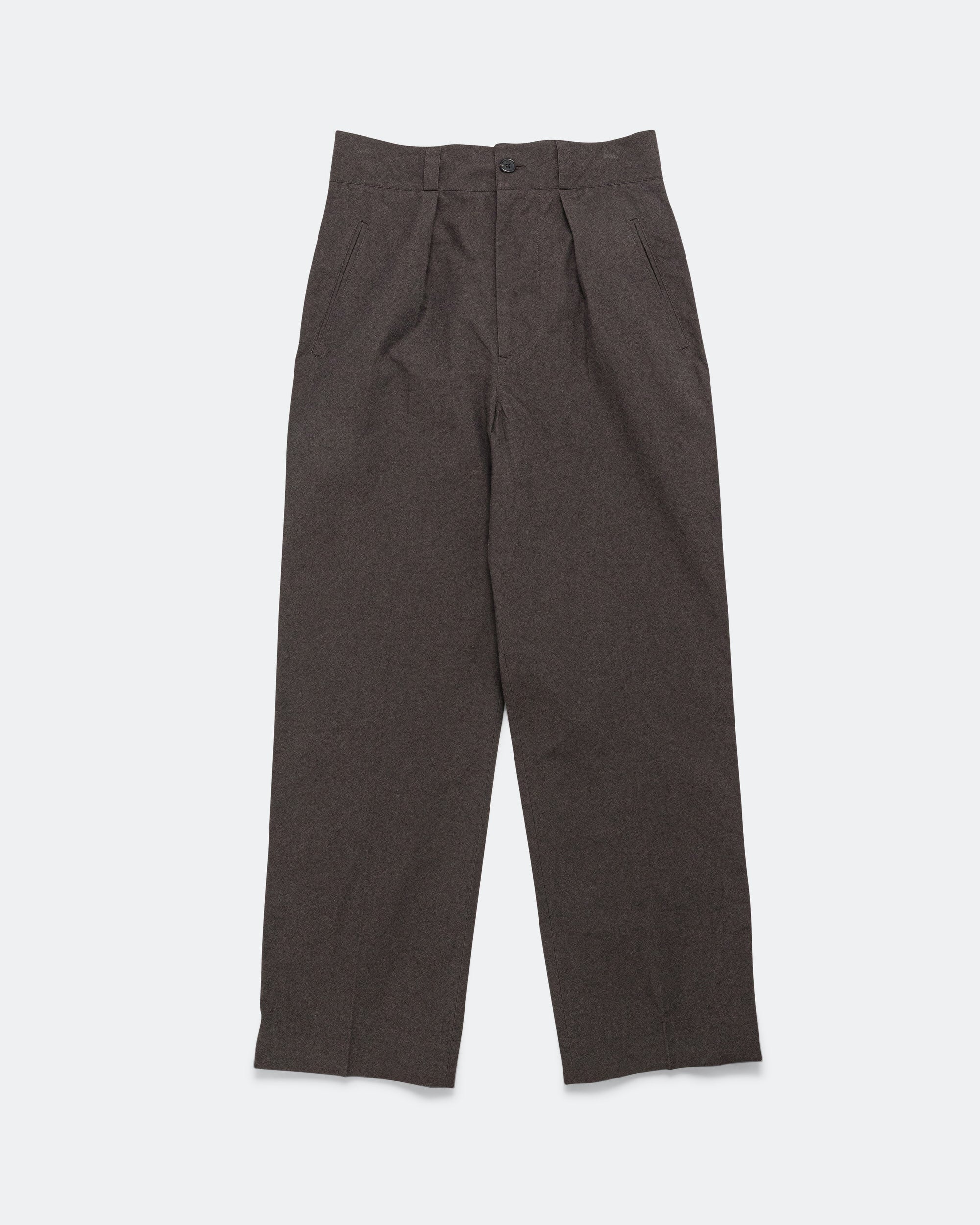 Jet Pocket Trousers - Earth Dry Plain Weave Cotton