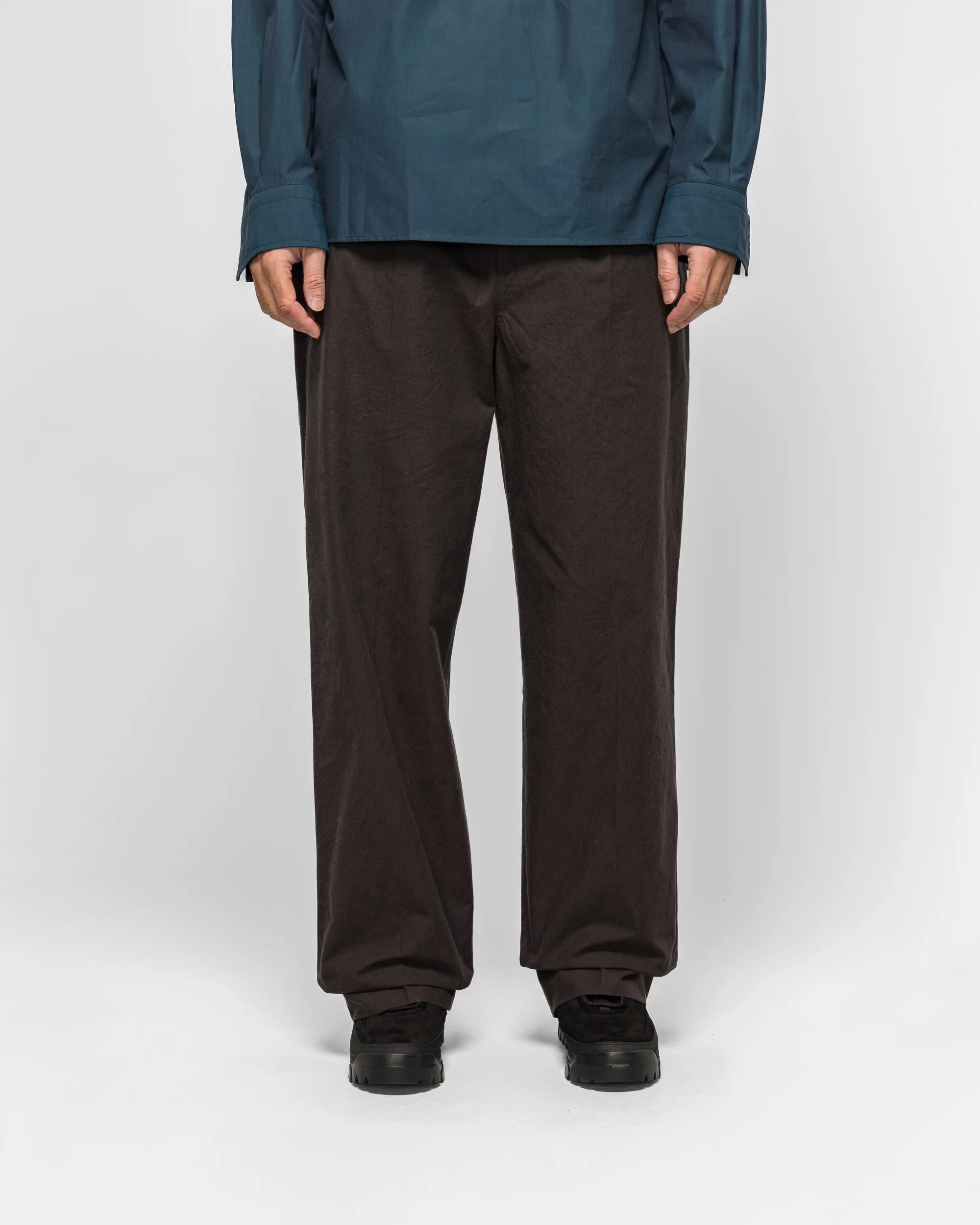 Jet Pocket Trousers - Earth Dry Plain Weave Cotton - Image 2