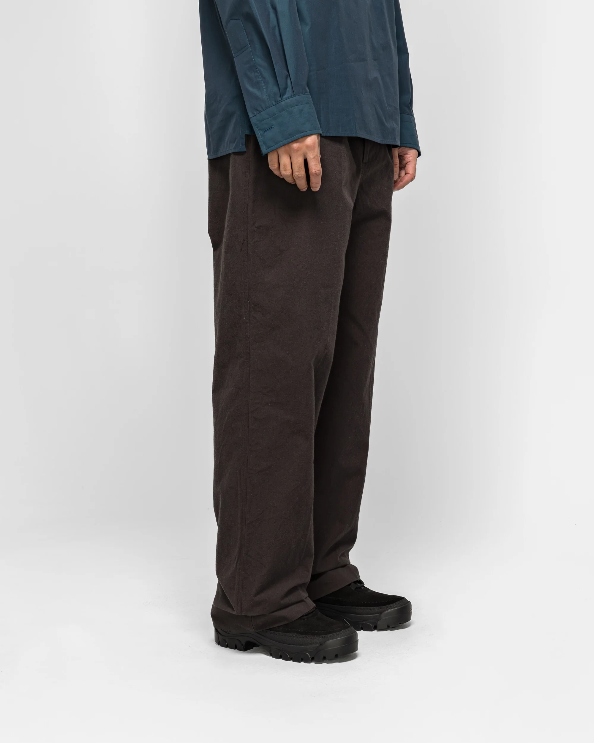Jet Pocket Trousers - Earth Dry Plain Weave Cotton - Image 3