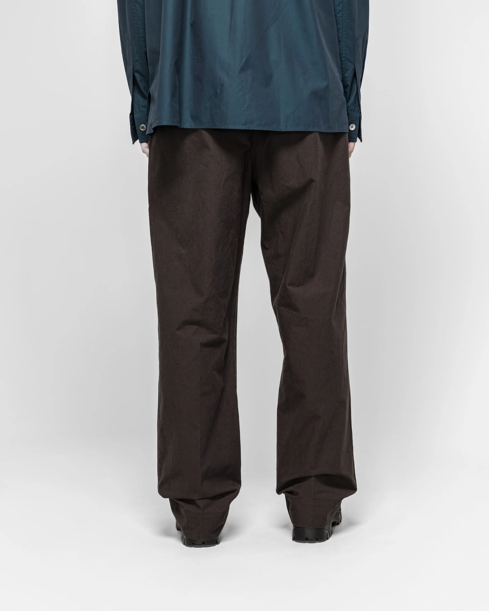 Jet Pocket Trousers - Earth Dry Plain Weave Cotton - Image 4