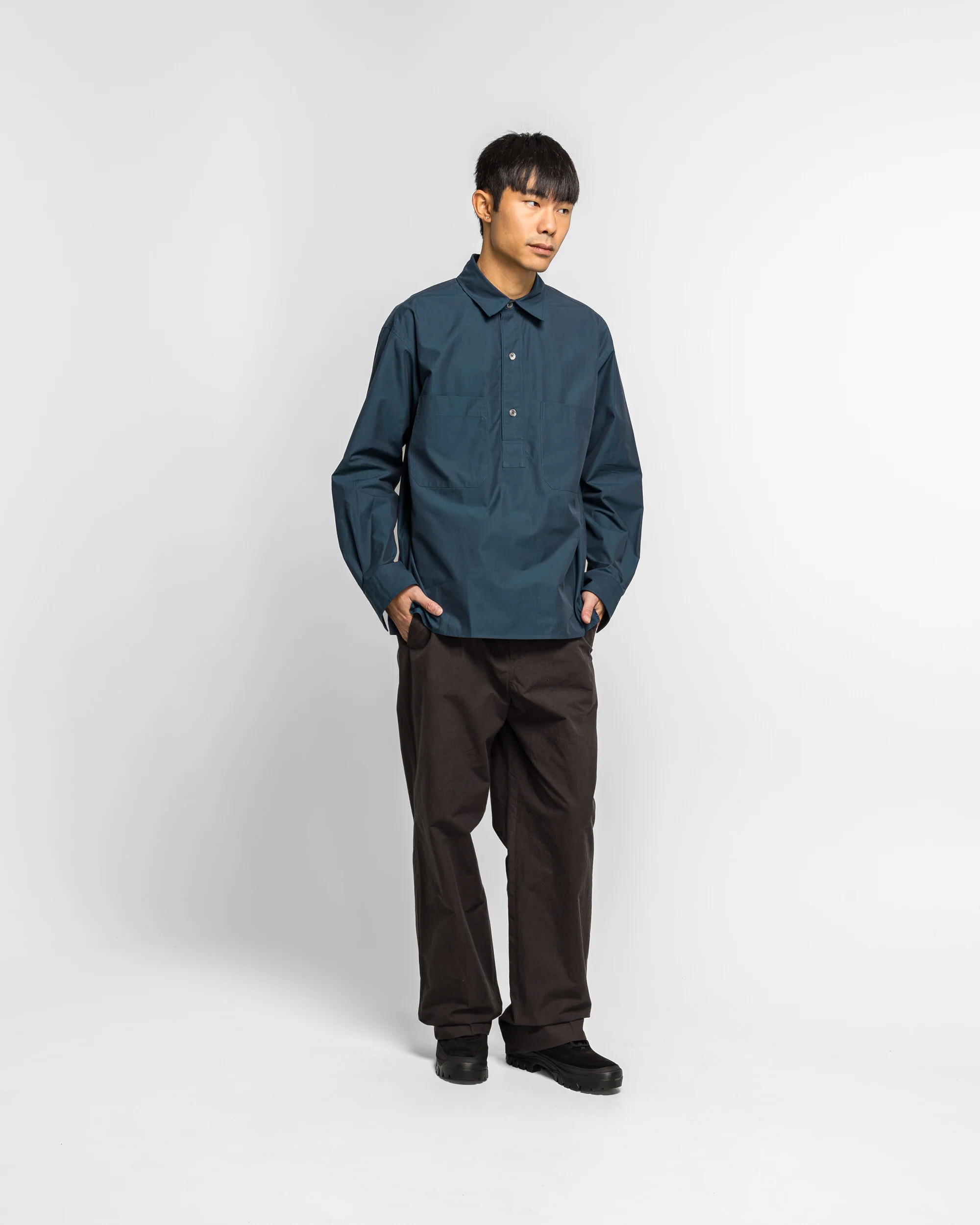 Jet Pocket Trousers - Earth Dry Plain Weave Cotton - Image 6