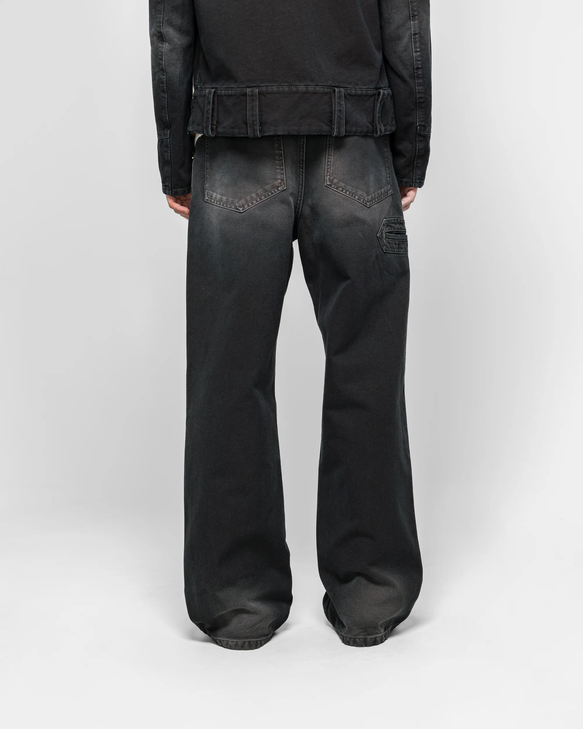 Canvas Trousers with Marni flag patch - Black - Image 4
