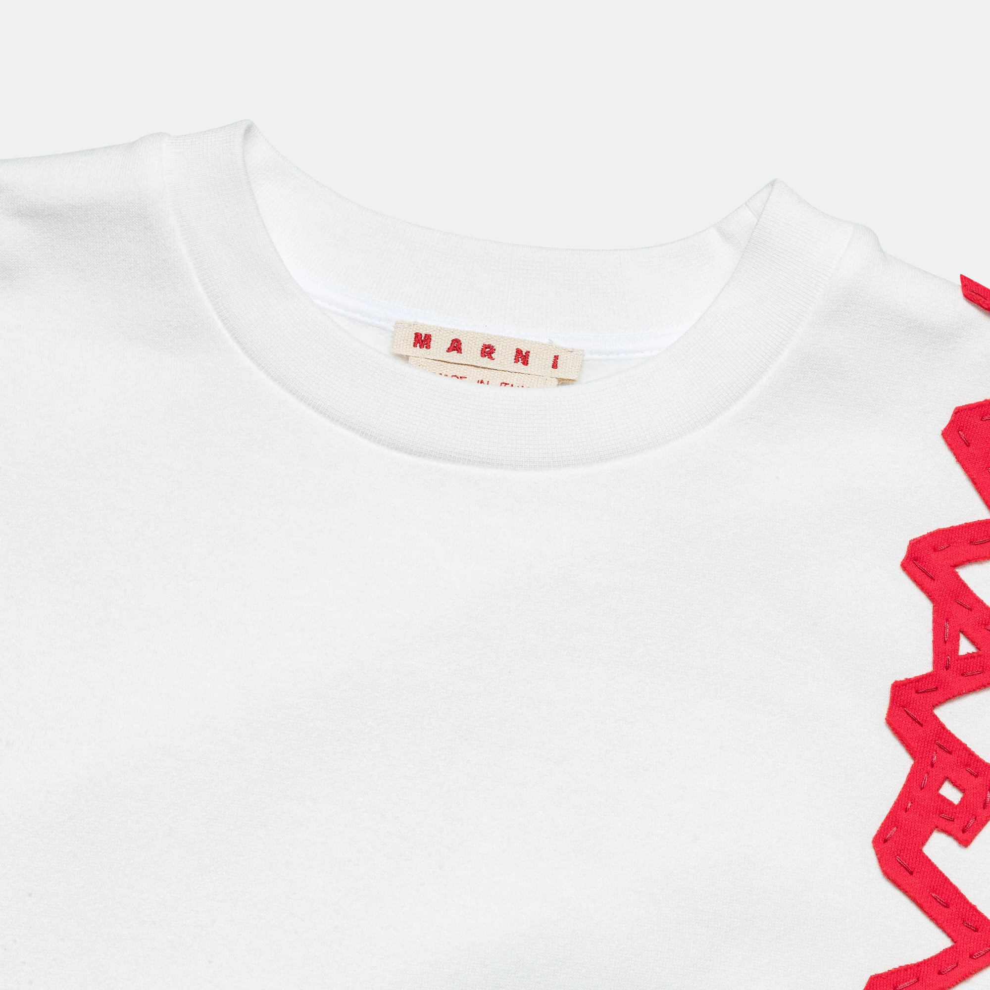 Mending Logo Sweatshirt - White - Image 4