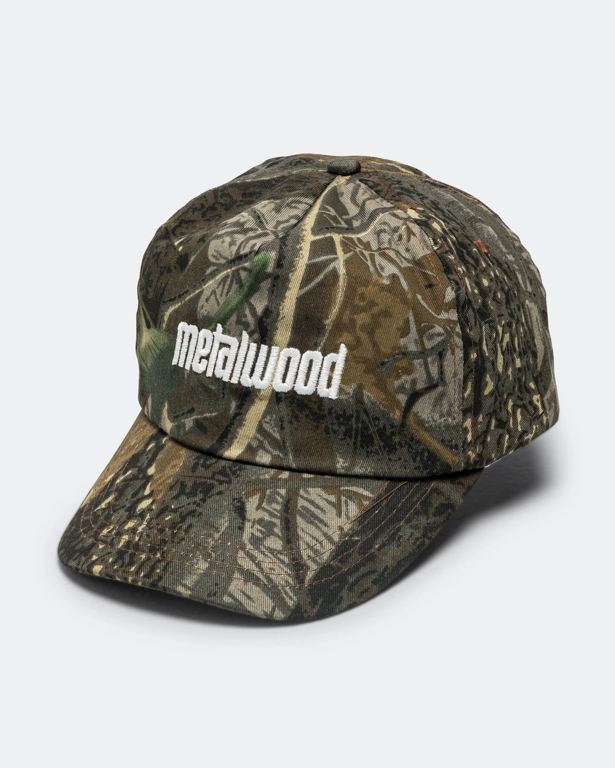 Metal Logo 5-Panel Hat - Real Leaf Camo