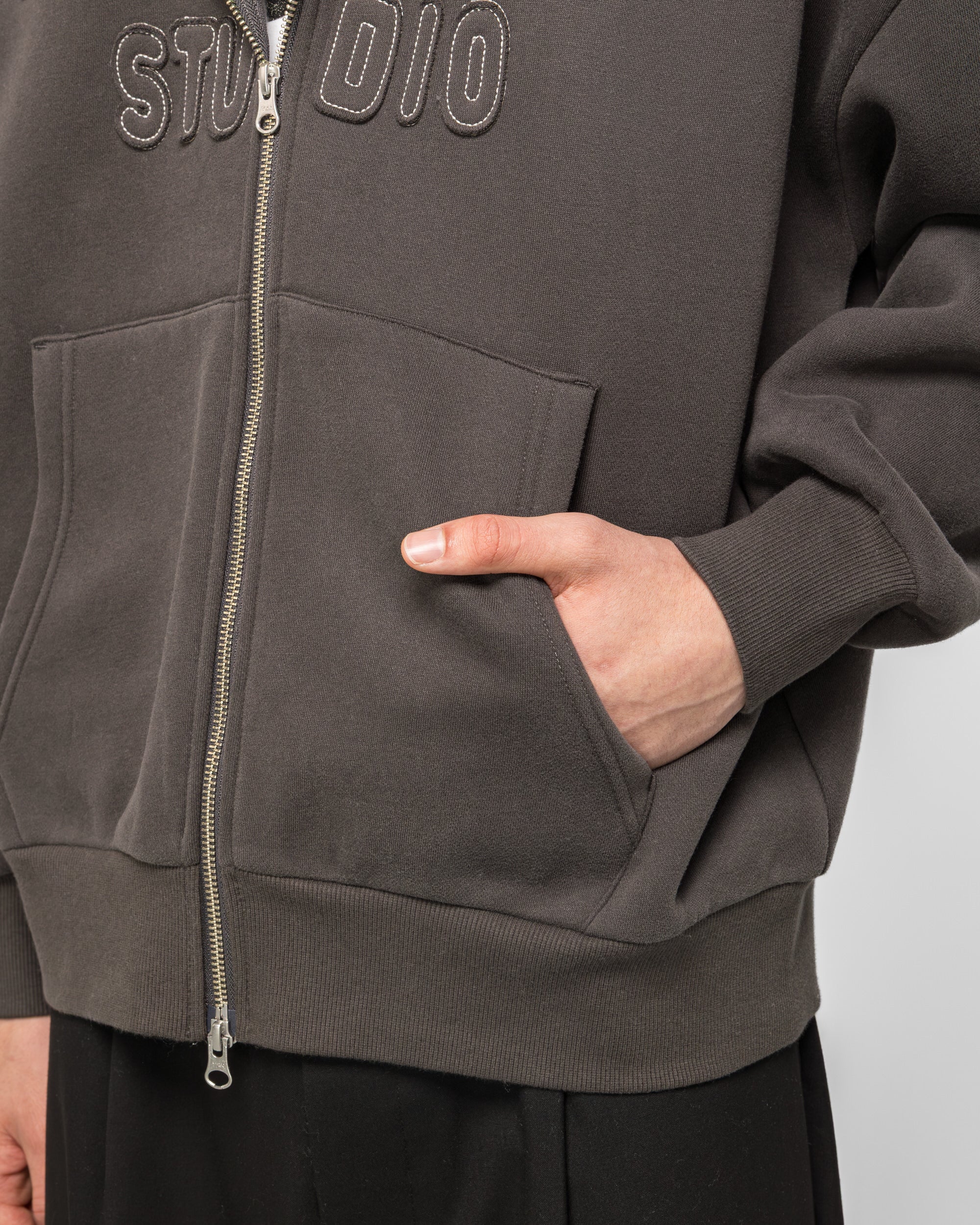 Cutie Zip Hooded Sweatshirt - Tar - Image 5