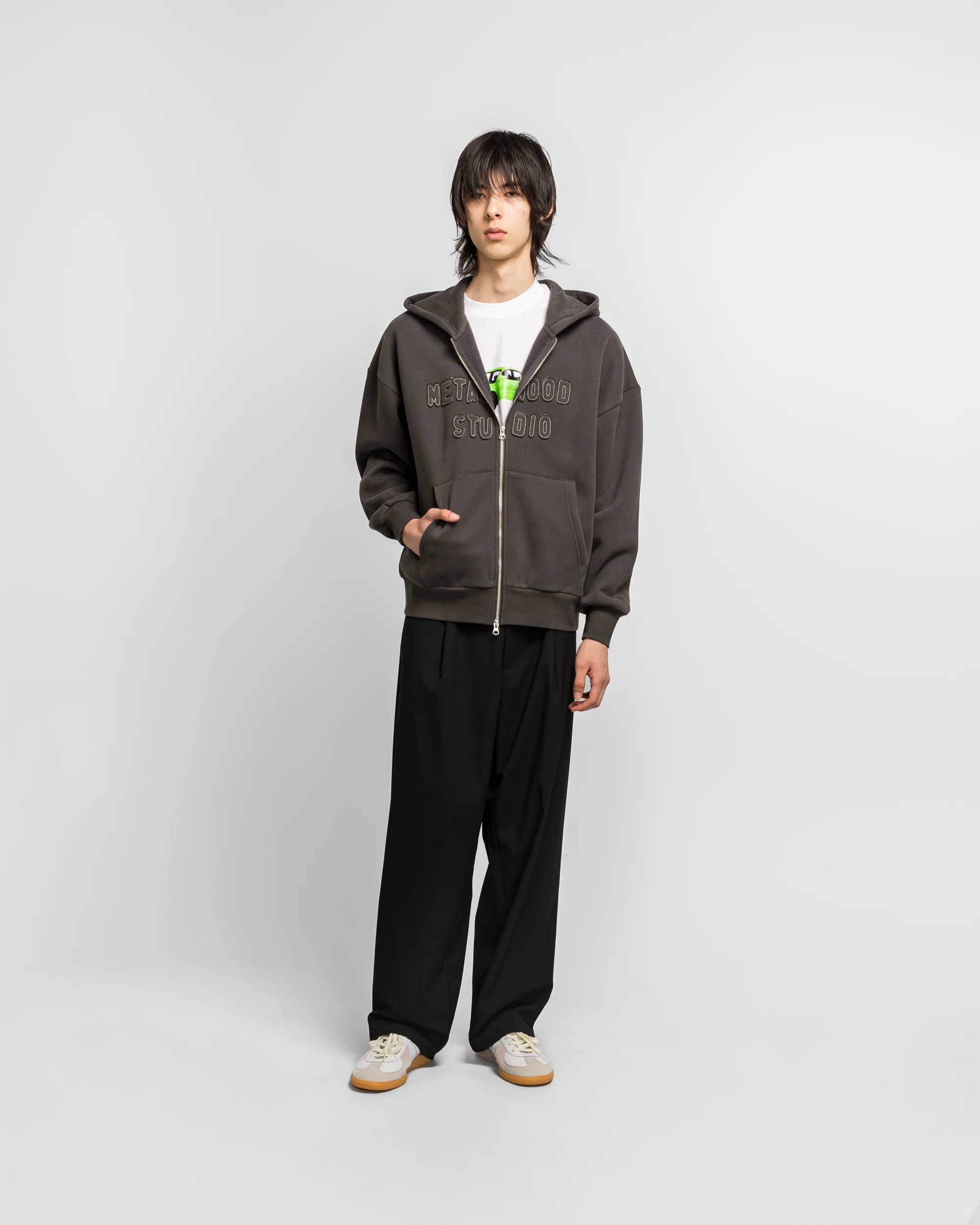 Cutie Zip Hooded Sweatshirt - Tar - Image 6
