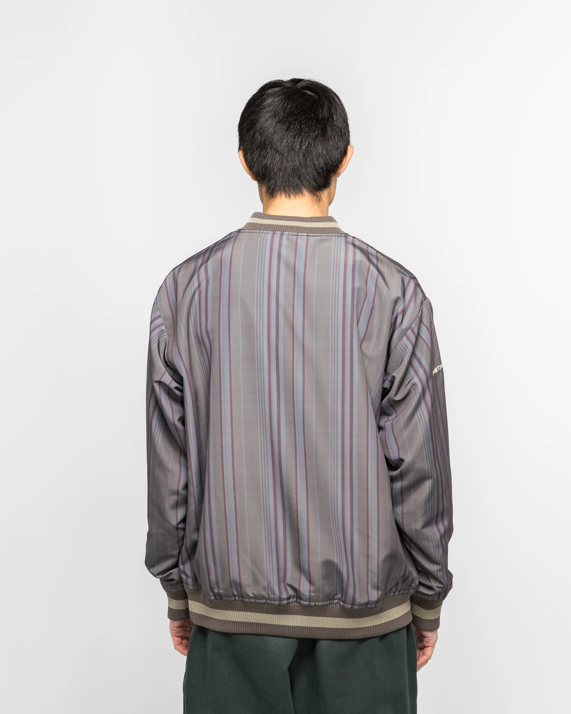 Lined V-Neck Pullover Windbreaker - Multi - Image 4