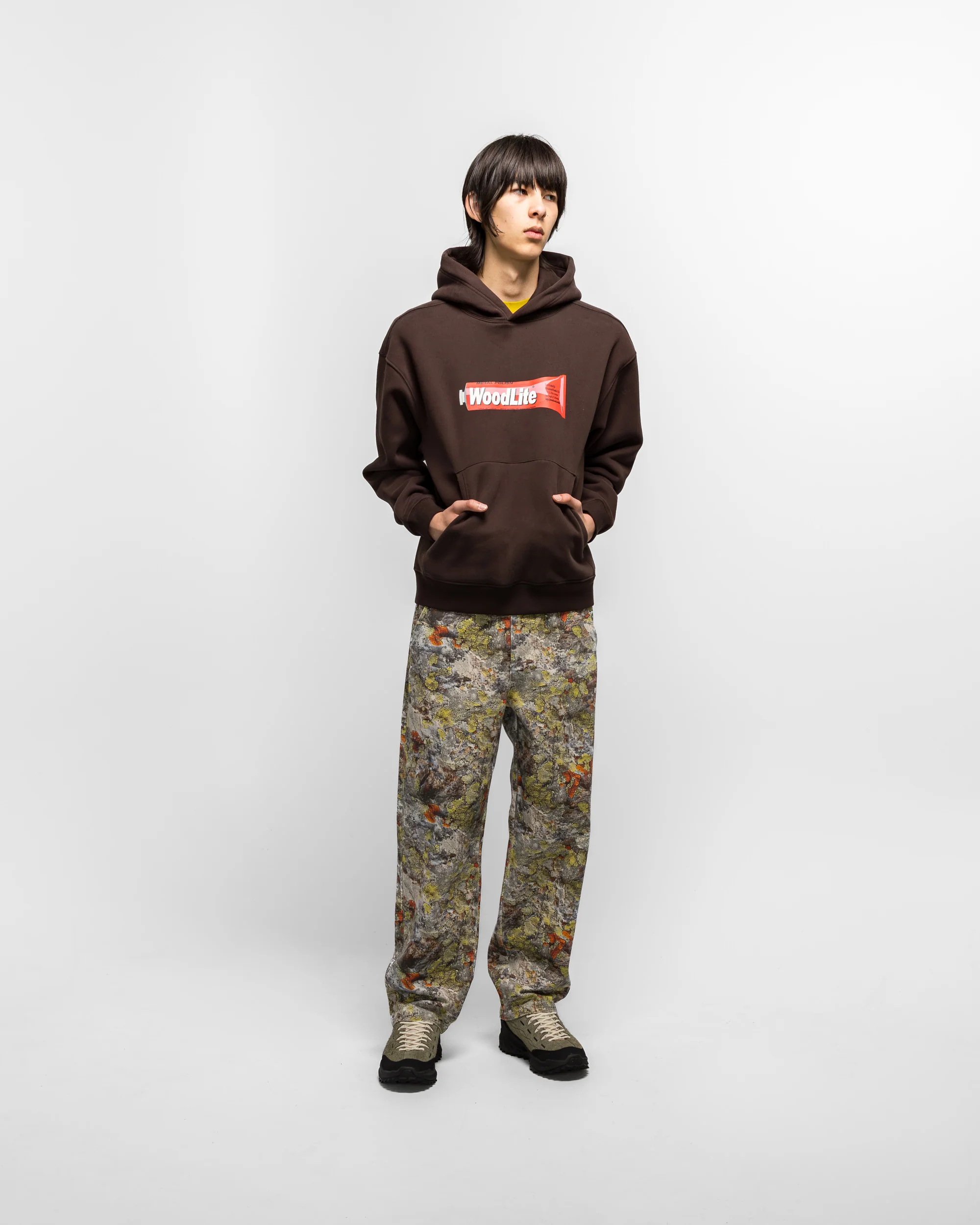 Woodlite Hooded Sweatshirt - Brown - Image 5