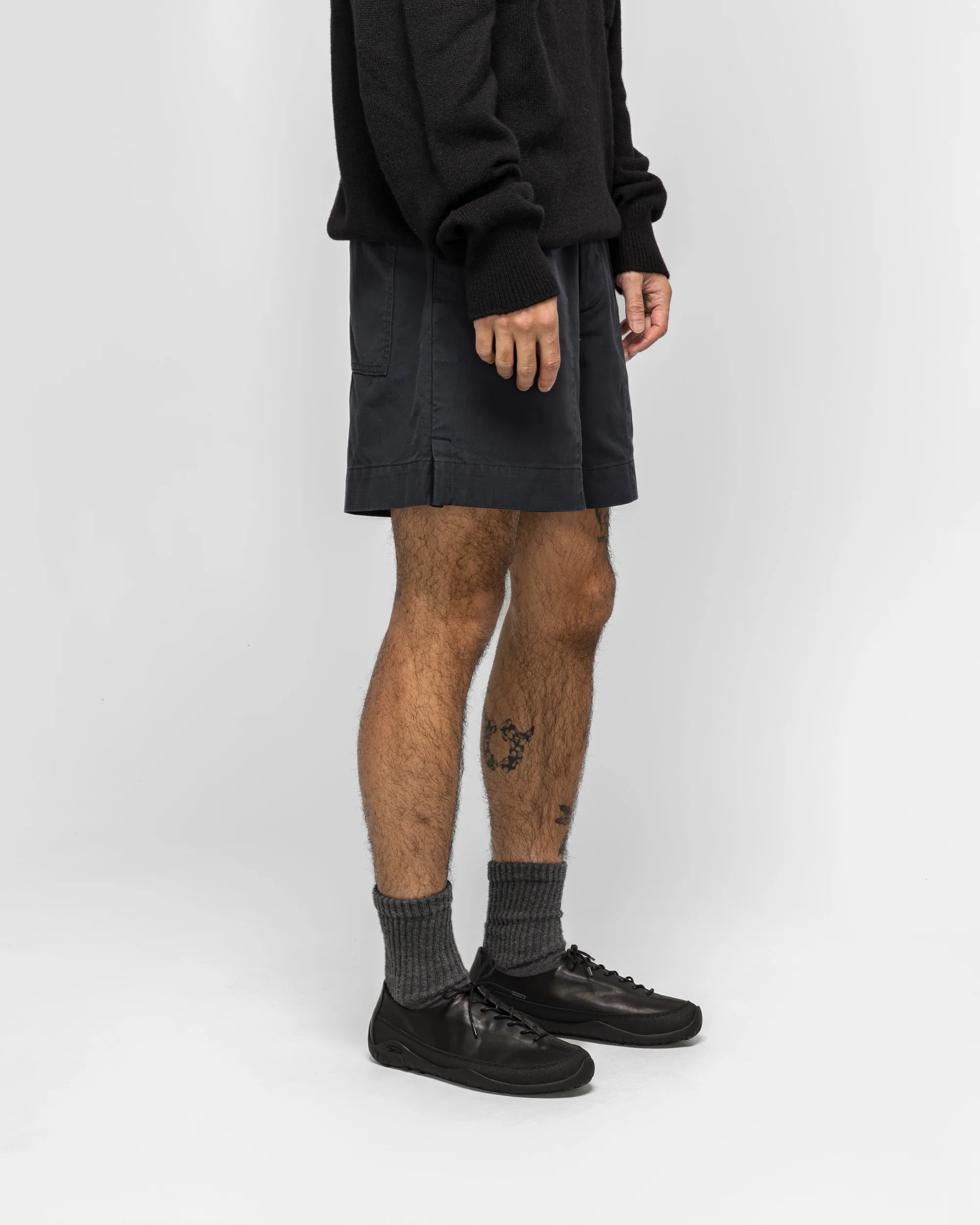 Gym Shorts - Ink Washed Cotton Ripstop - Image 3