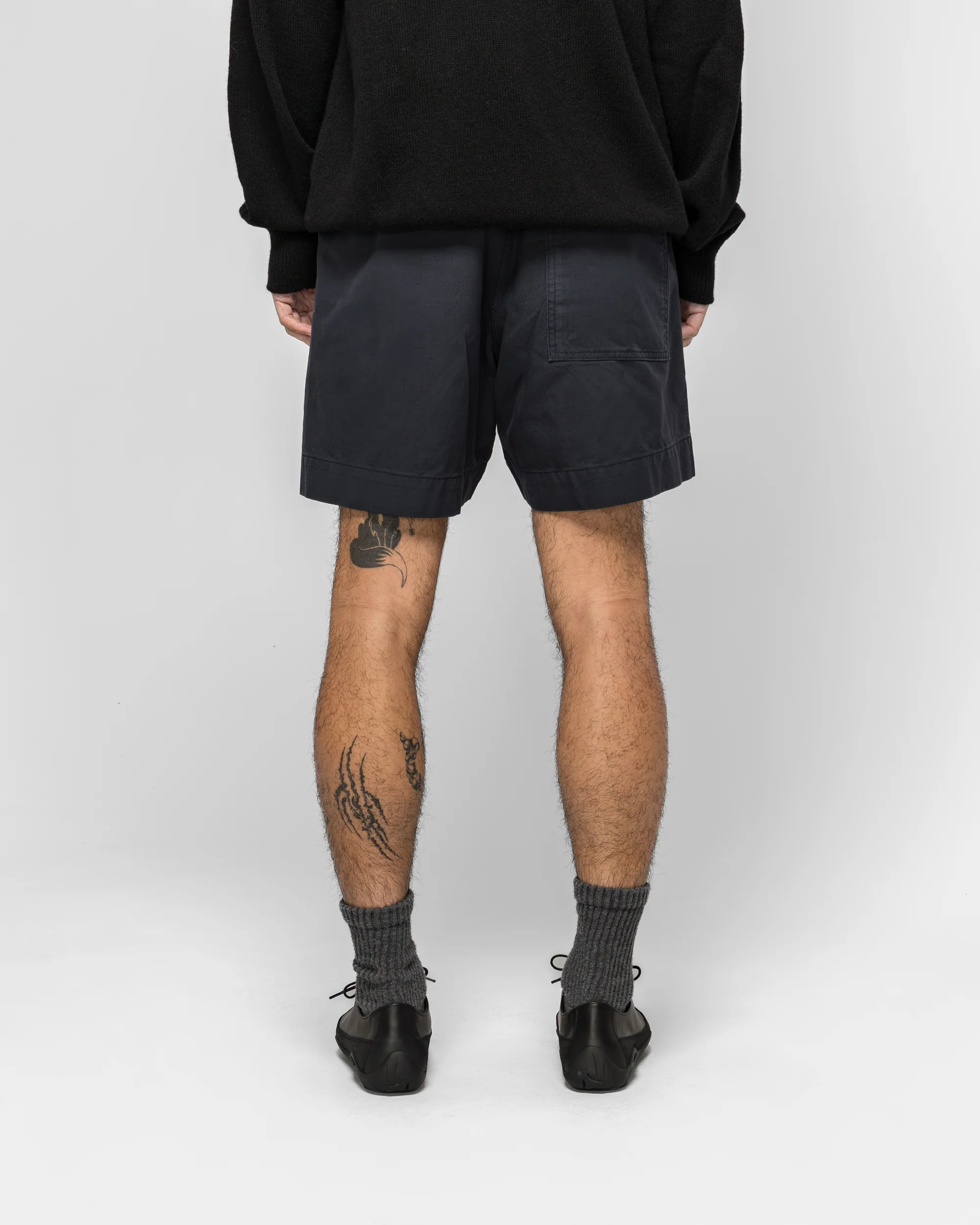 Gym Shorts - Ink Washed Cotton Ripstop - Image 4