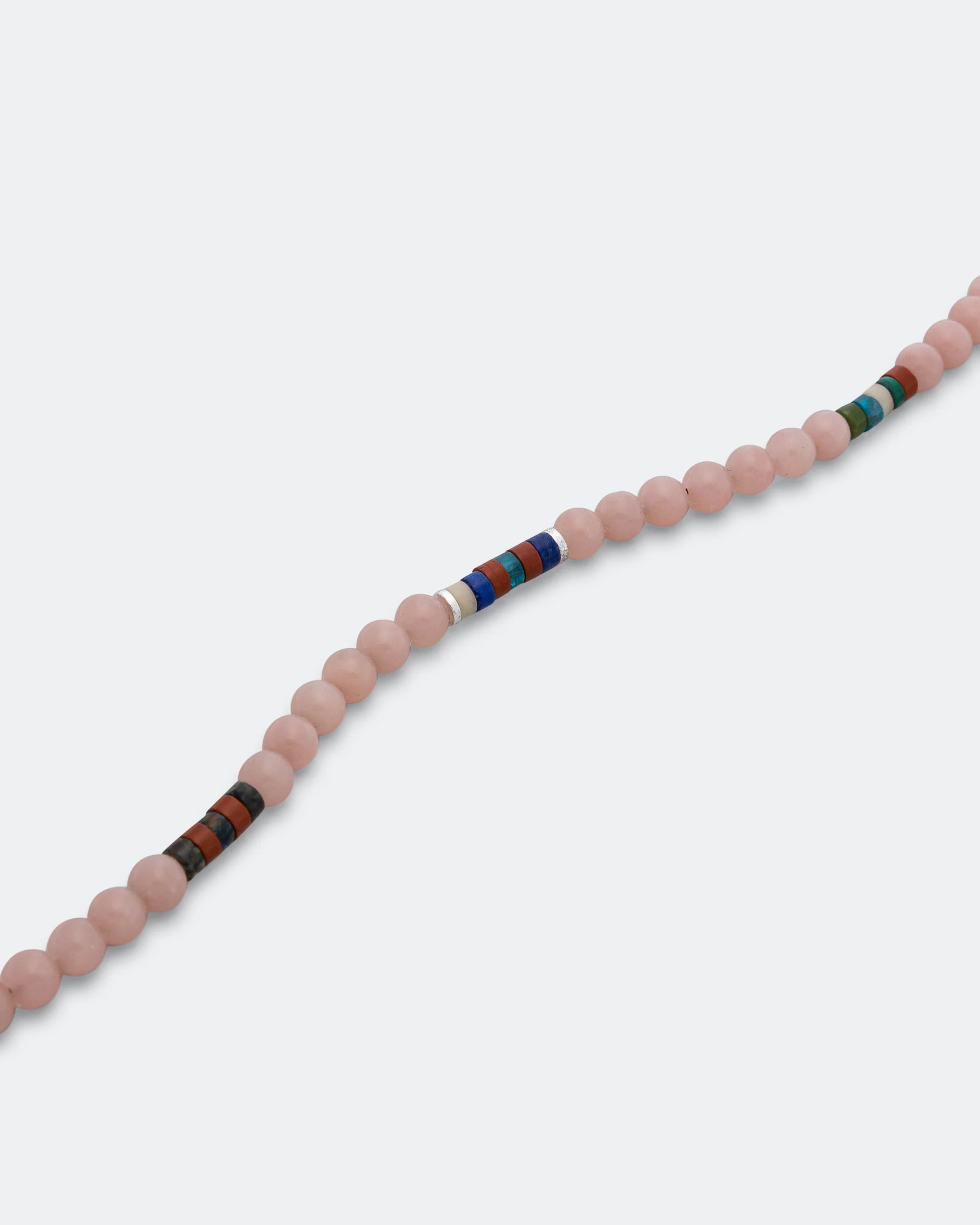 6mm Bracelet x UP THERE - Pink Soap Stone/925 Silver - Image 3