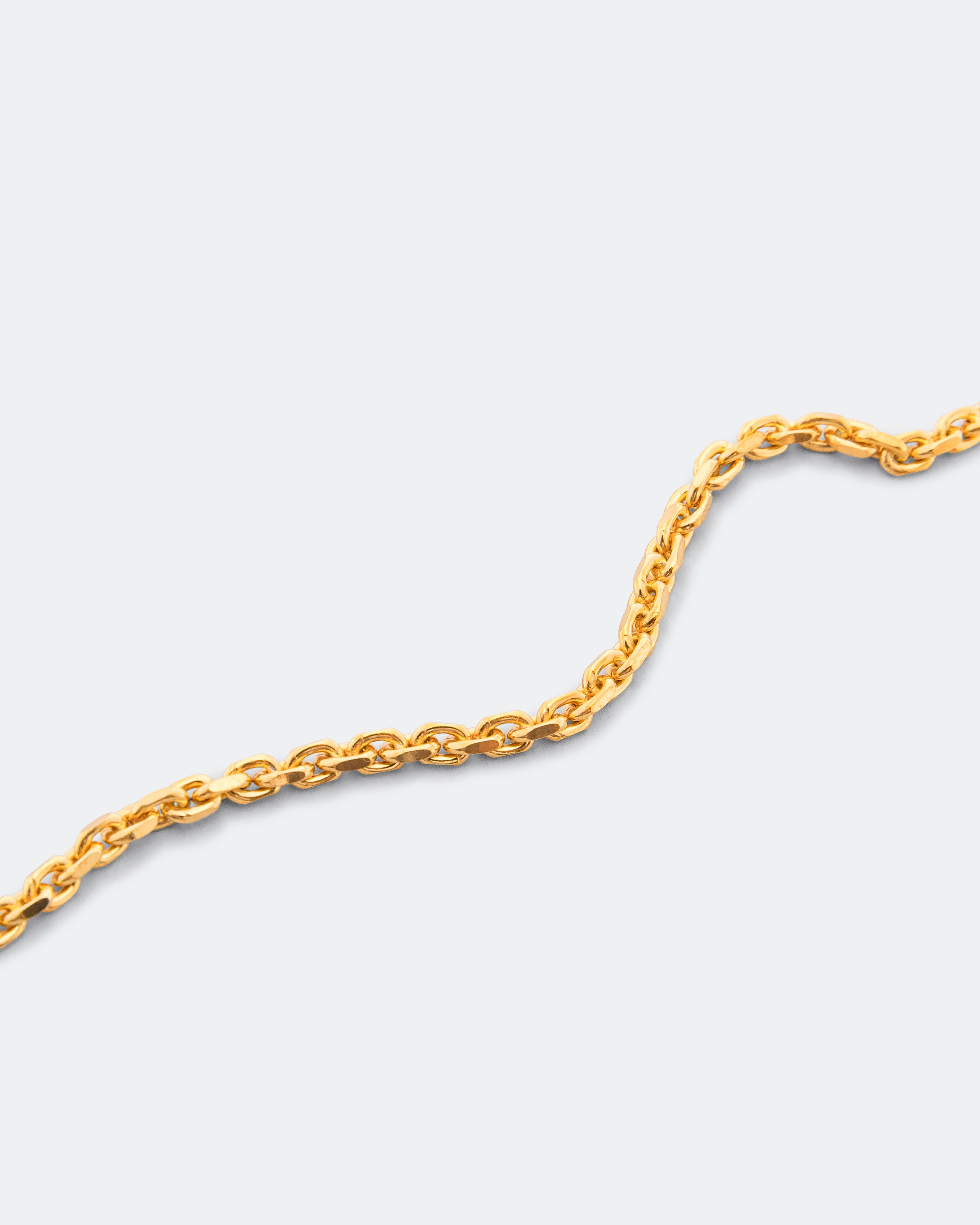 Chain Bracelet - Gold Plated 925 Silver/Smoky Quartz - Image 3