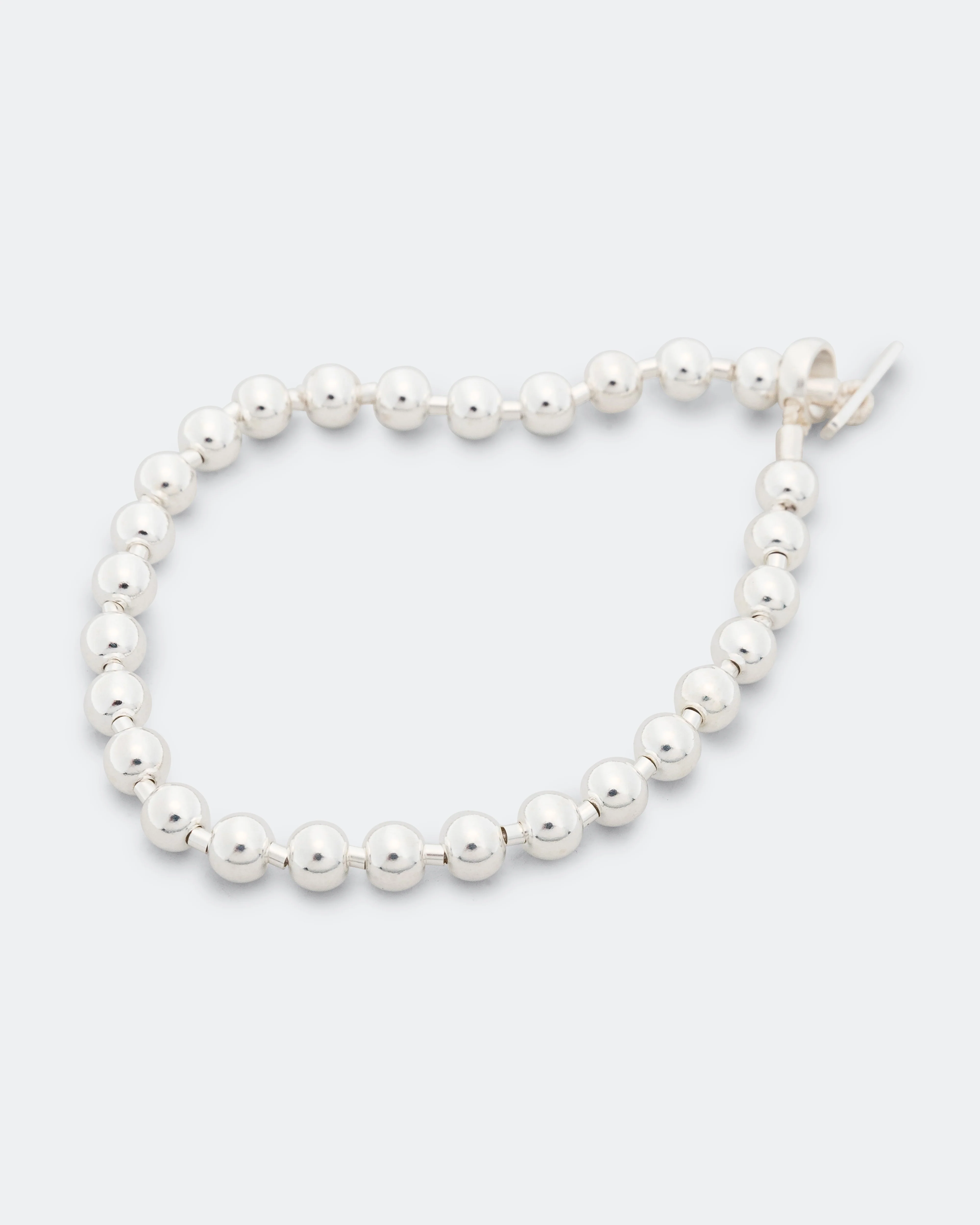 Silver Ball 6mm Bracelet - 925 Silver