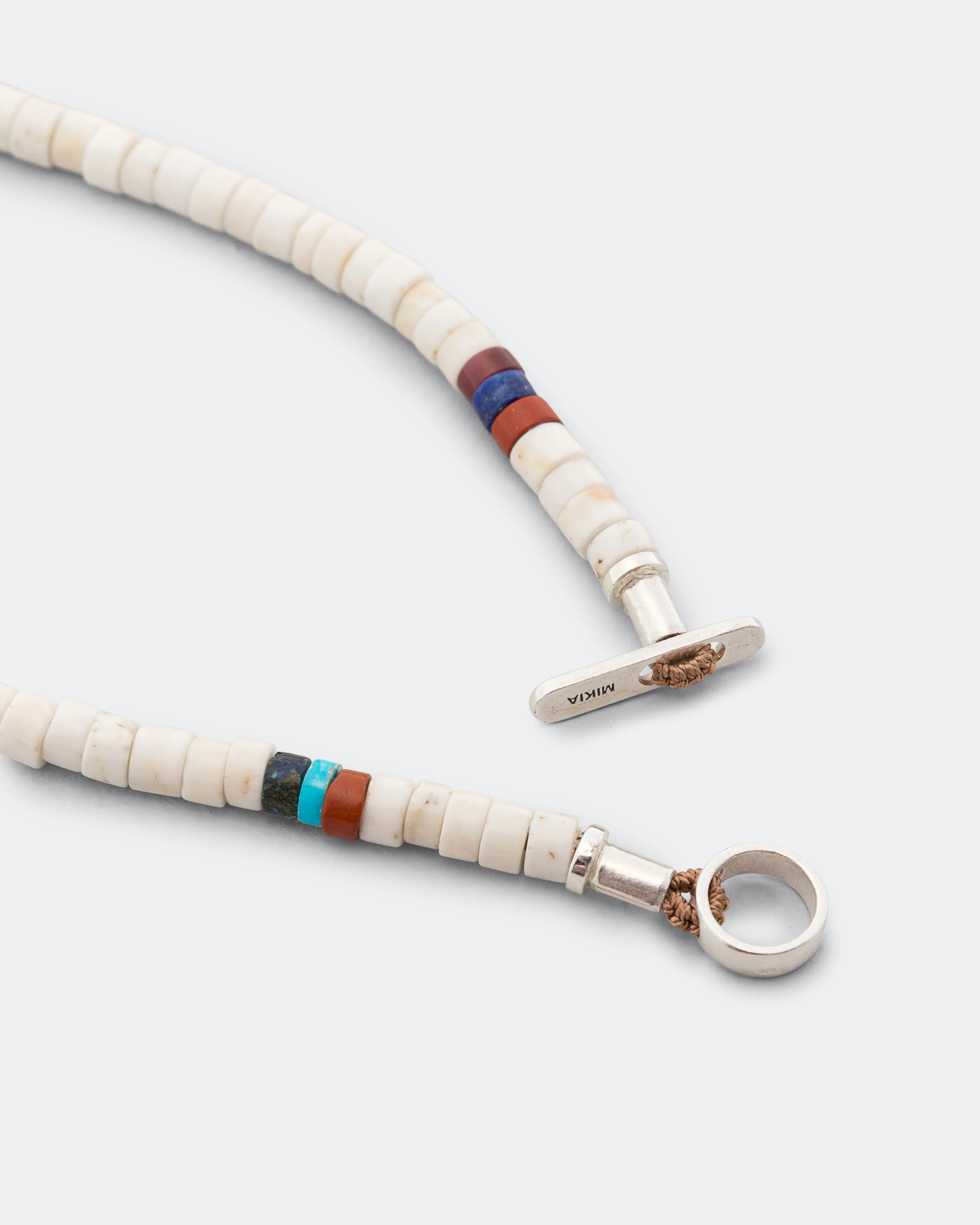 Silver Heishi Bracelet - Magnesite/925 Silver - Image 3