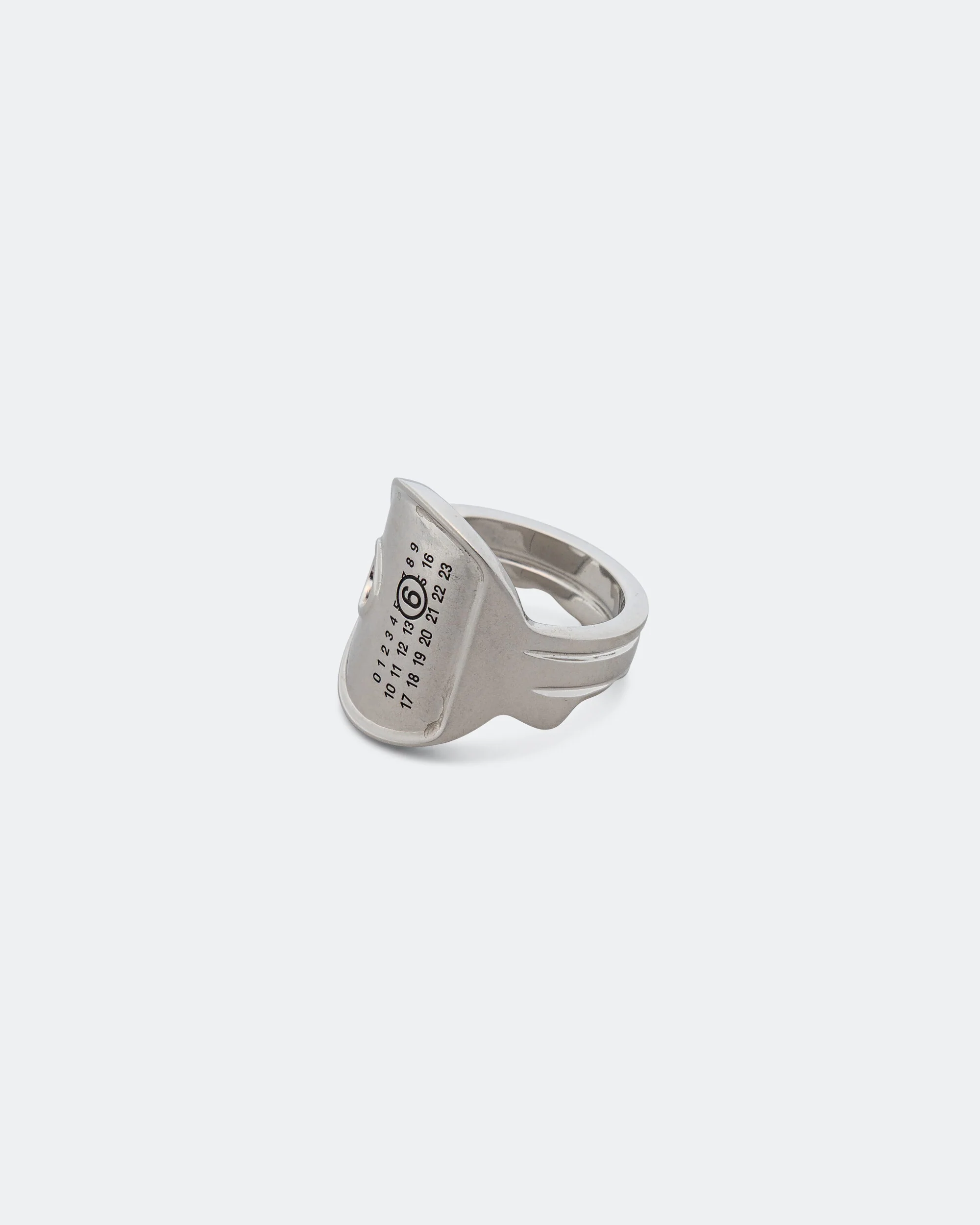 Bent Key Ring - Silver Toned Brass - Image 3