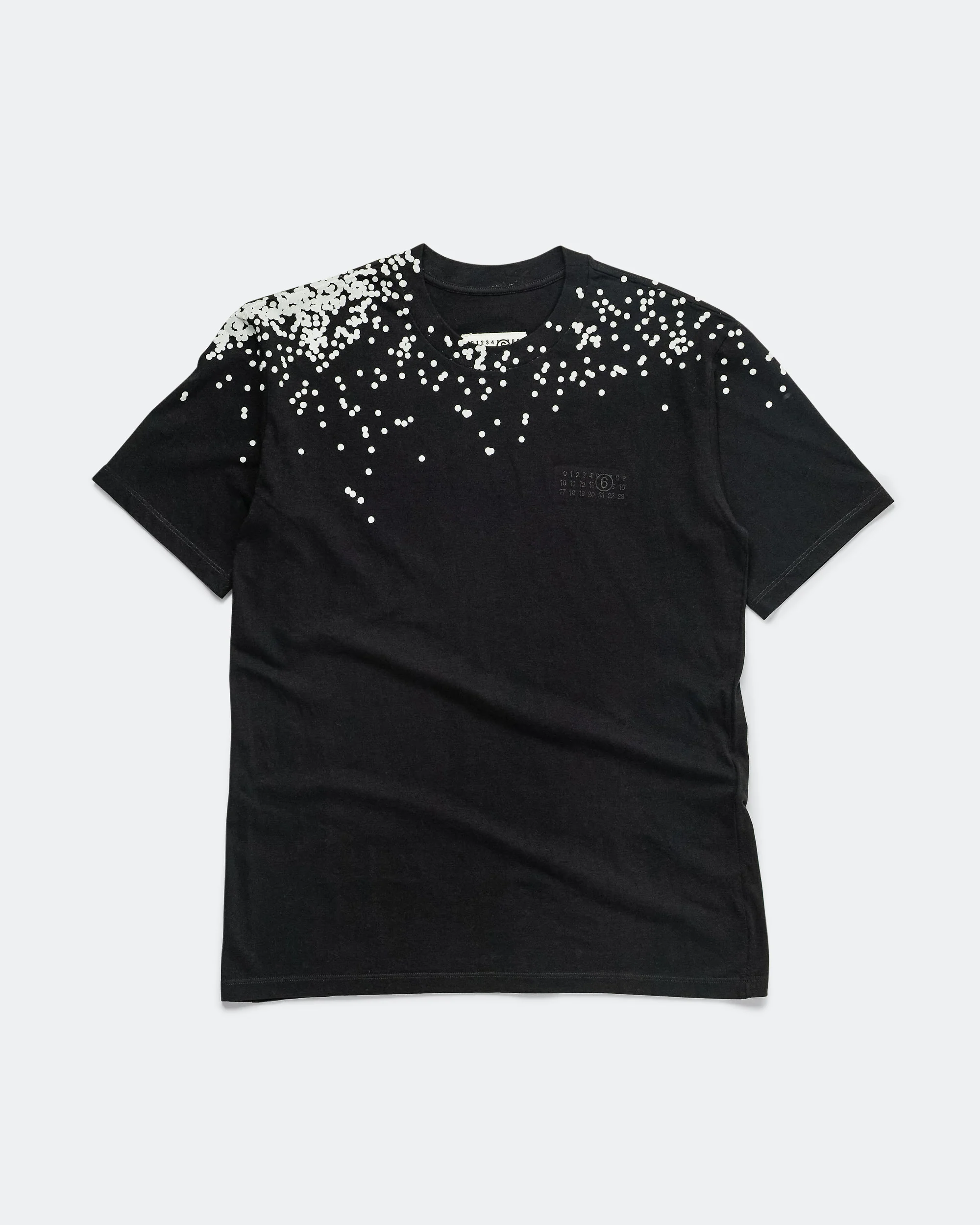 Cotton Jersey T-Shirt - Black Splatter
