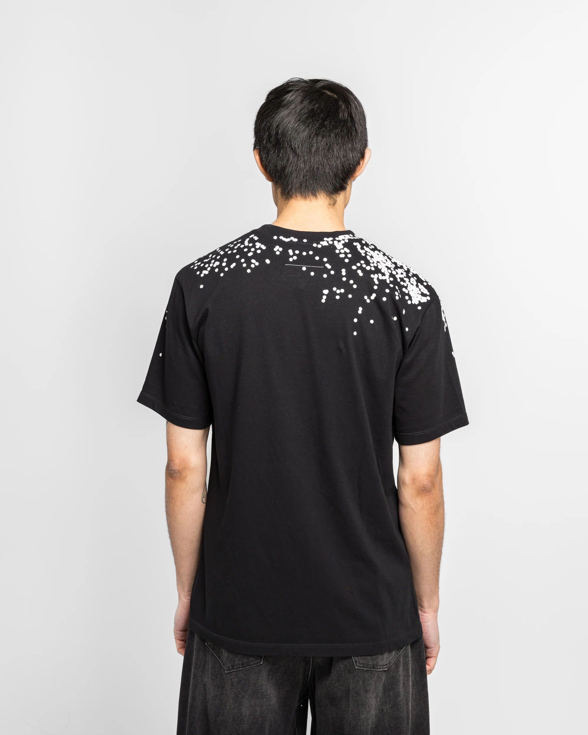 Cotton Jersey T-Shirt - Black Splatter - Image 4
