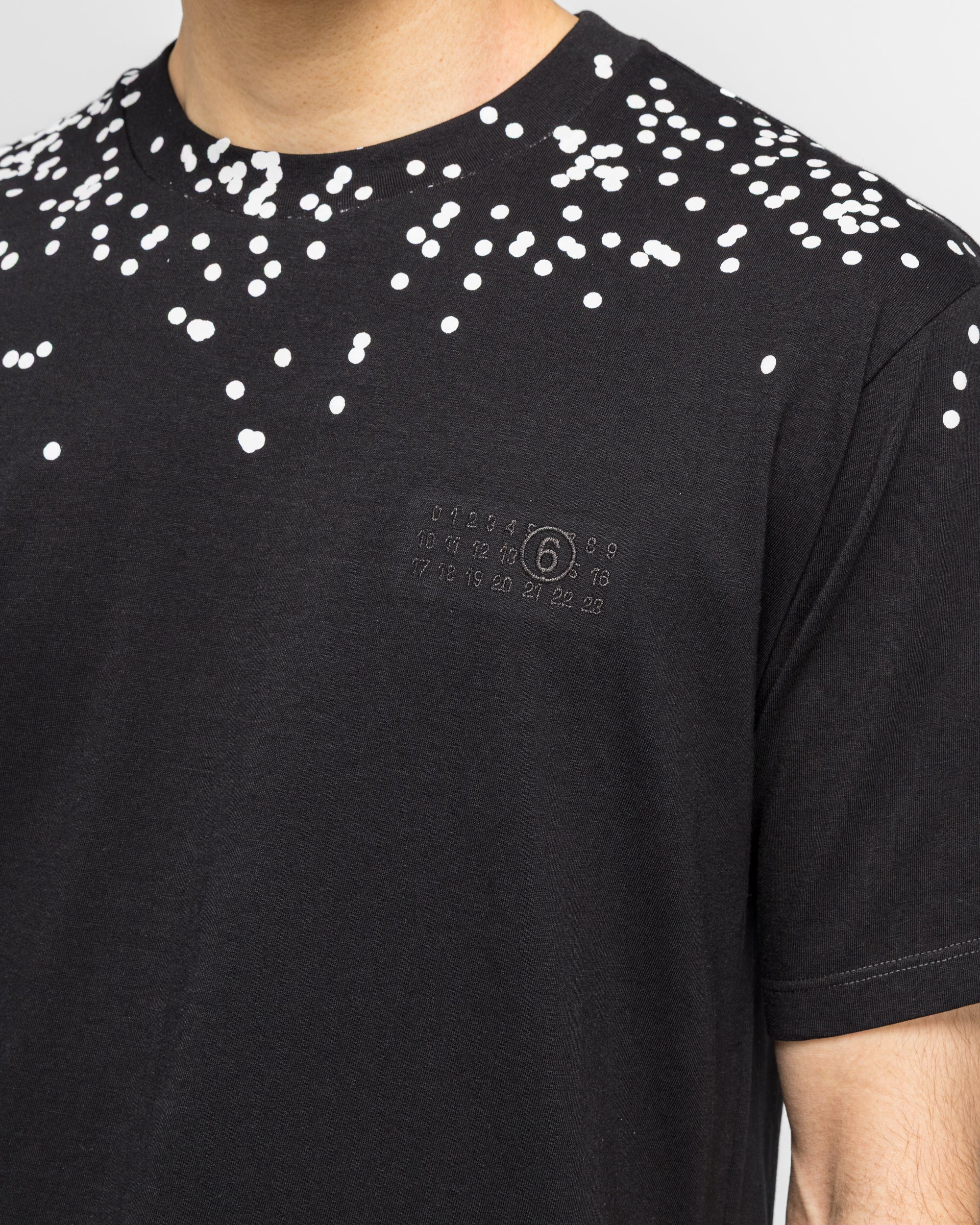 Cotton Jersey T-Shirt - Black Splatter - Image 5