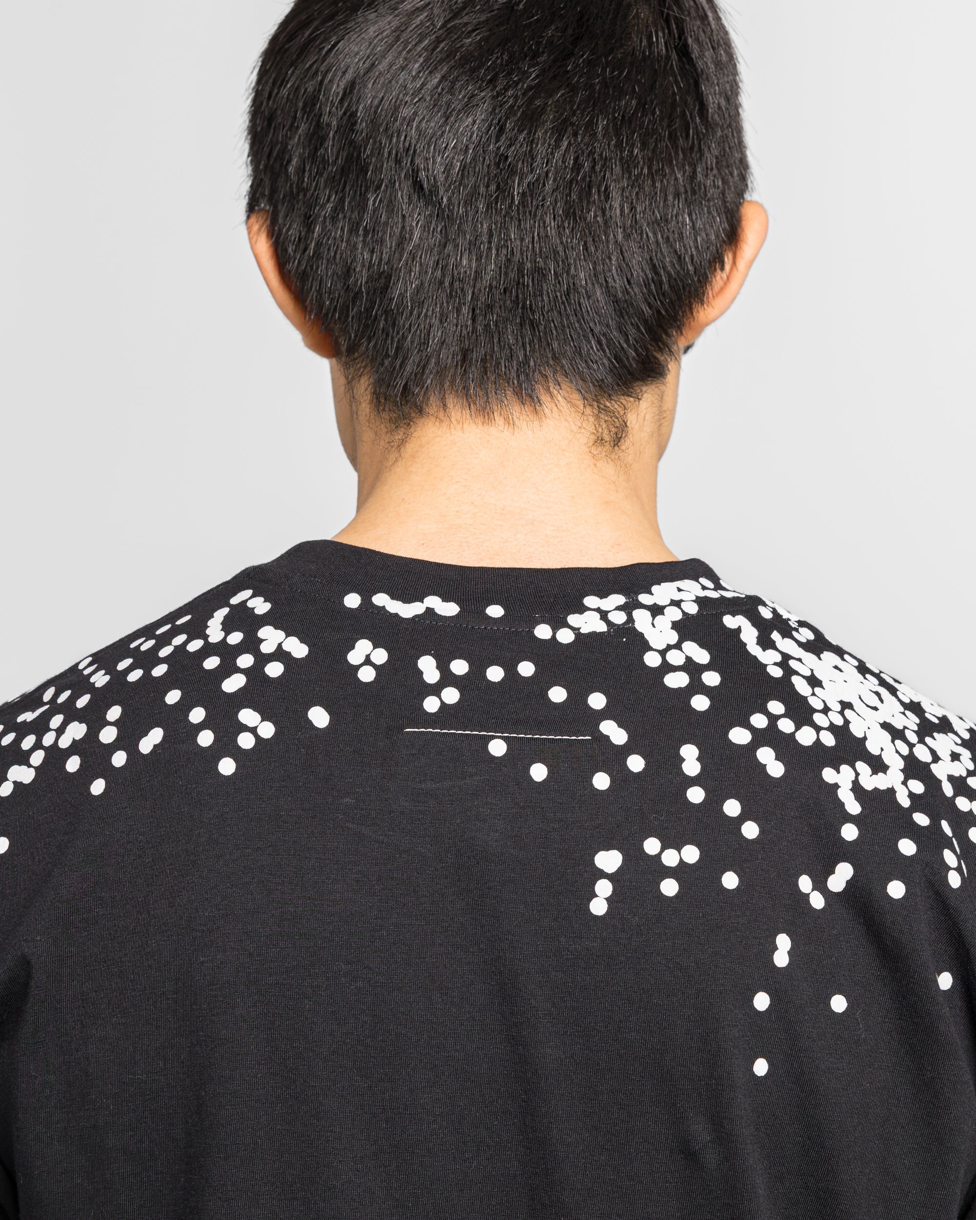 Cotton Jersey T-Shirt - Black Splatter - Image 6