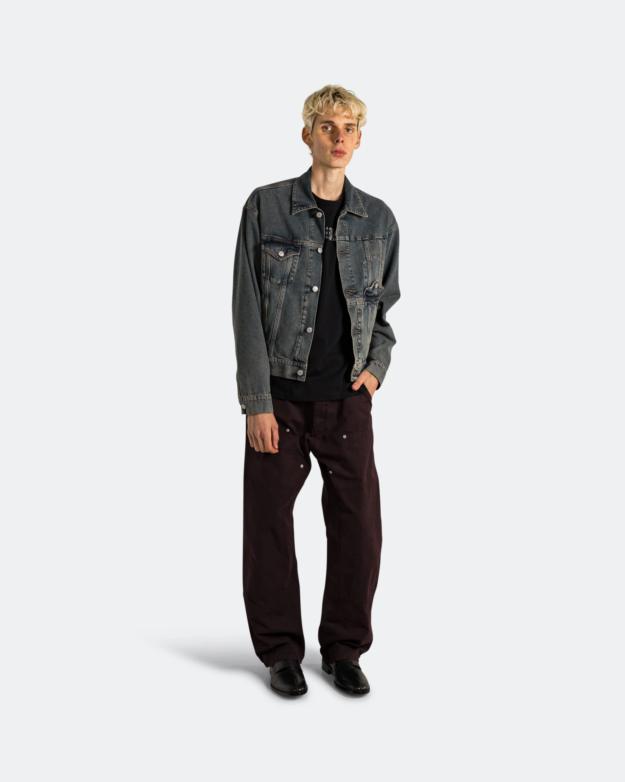 Denim Sports Jacket - Light Grey - Image 6