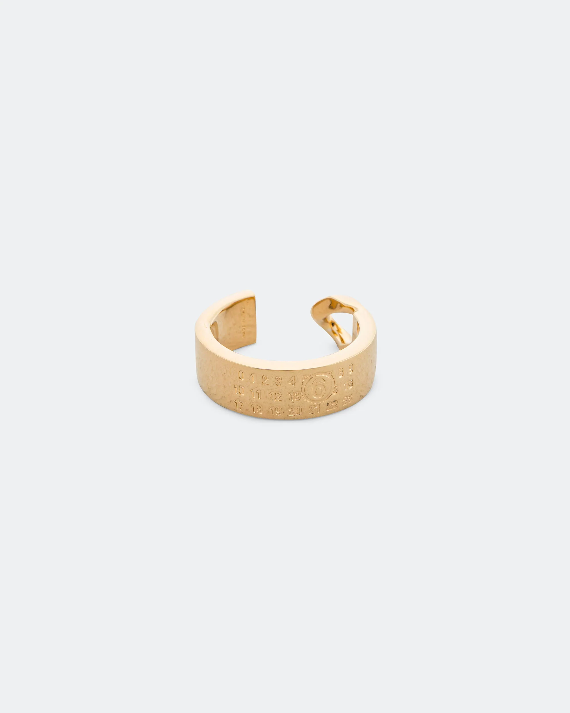 Minimal Logo 3mm Ring - Yellow Gold Brass
