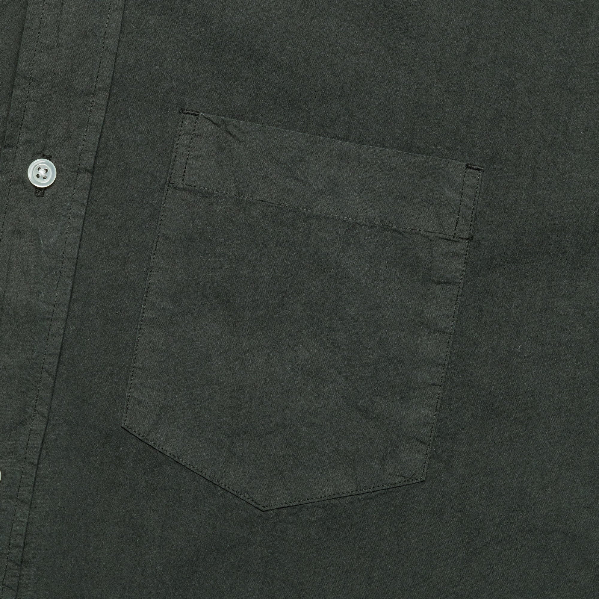 Ole Cotton Tencel Shirt - Black Olive - Image 3
