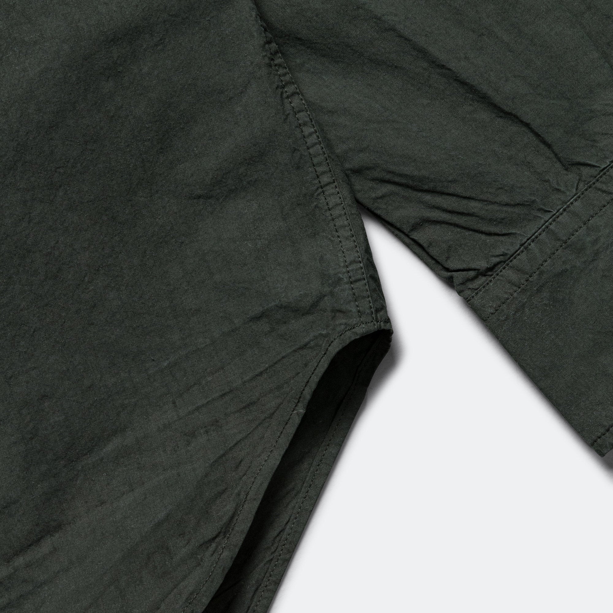 Ole Cotton Tencel Shirt - Black Olive - Image 7